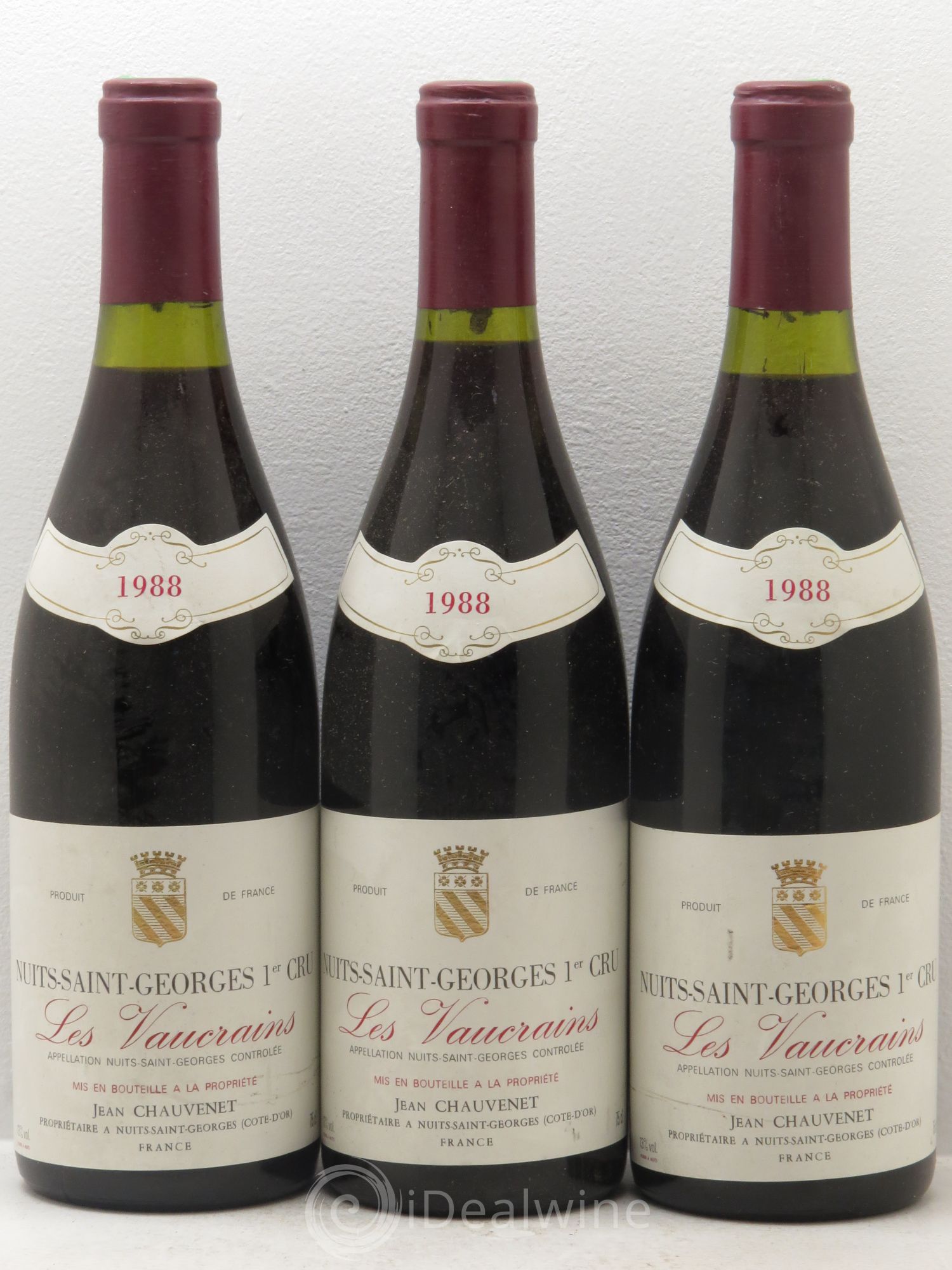 Nuits-Saint-Georges 1er Cru 1988 - Lot de 3 bouteilles - 0