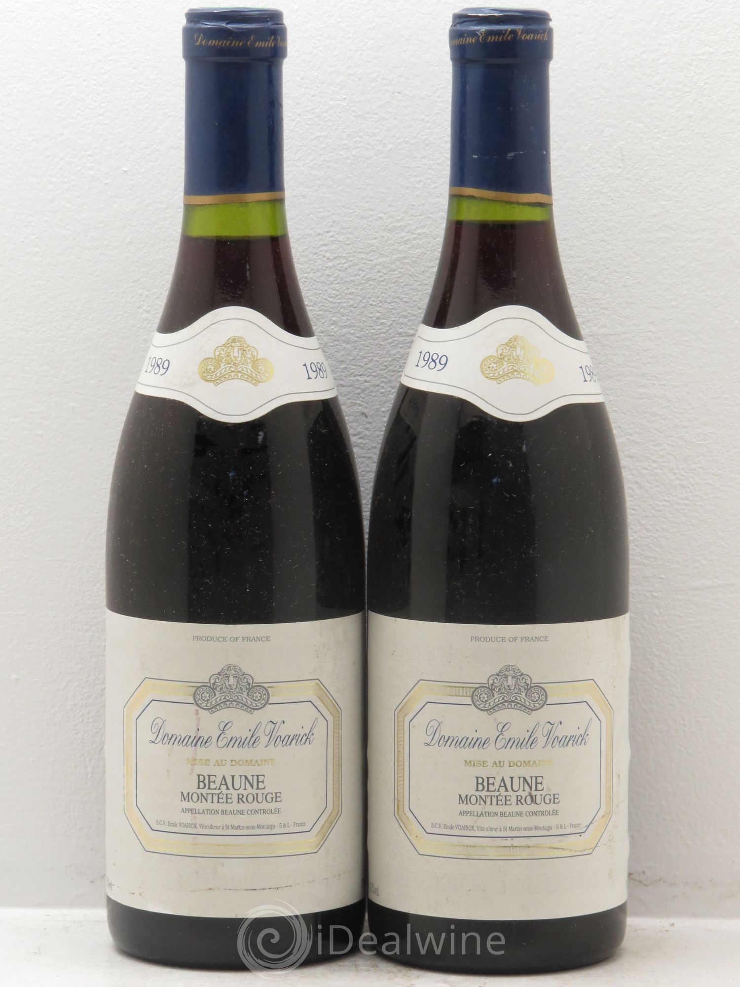 Beaune Domaine Emile Voarick 1989 - Lot de 2 bouteilles - 0