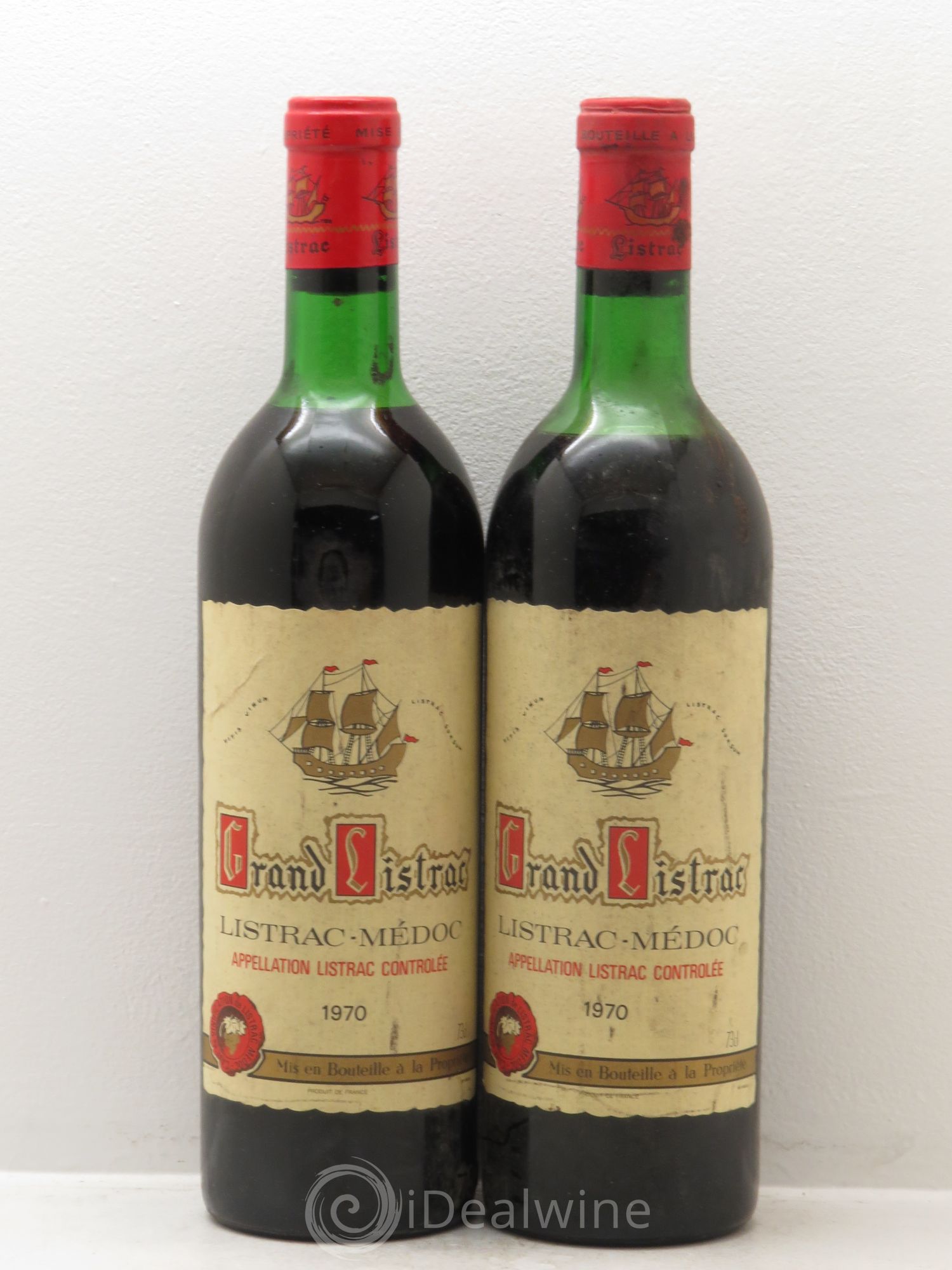 Listrac Château Grand Listrac 1970 - Posten von 2 Flaschen - 0