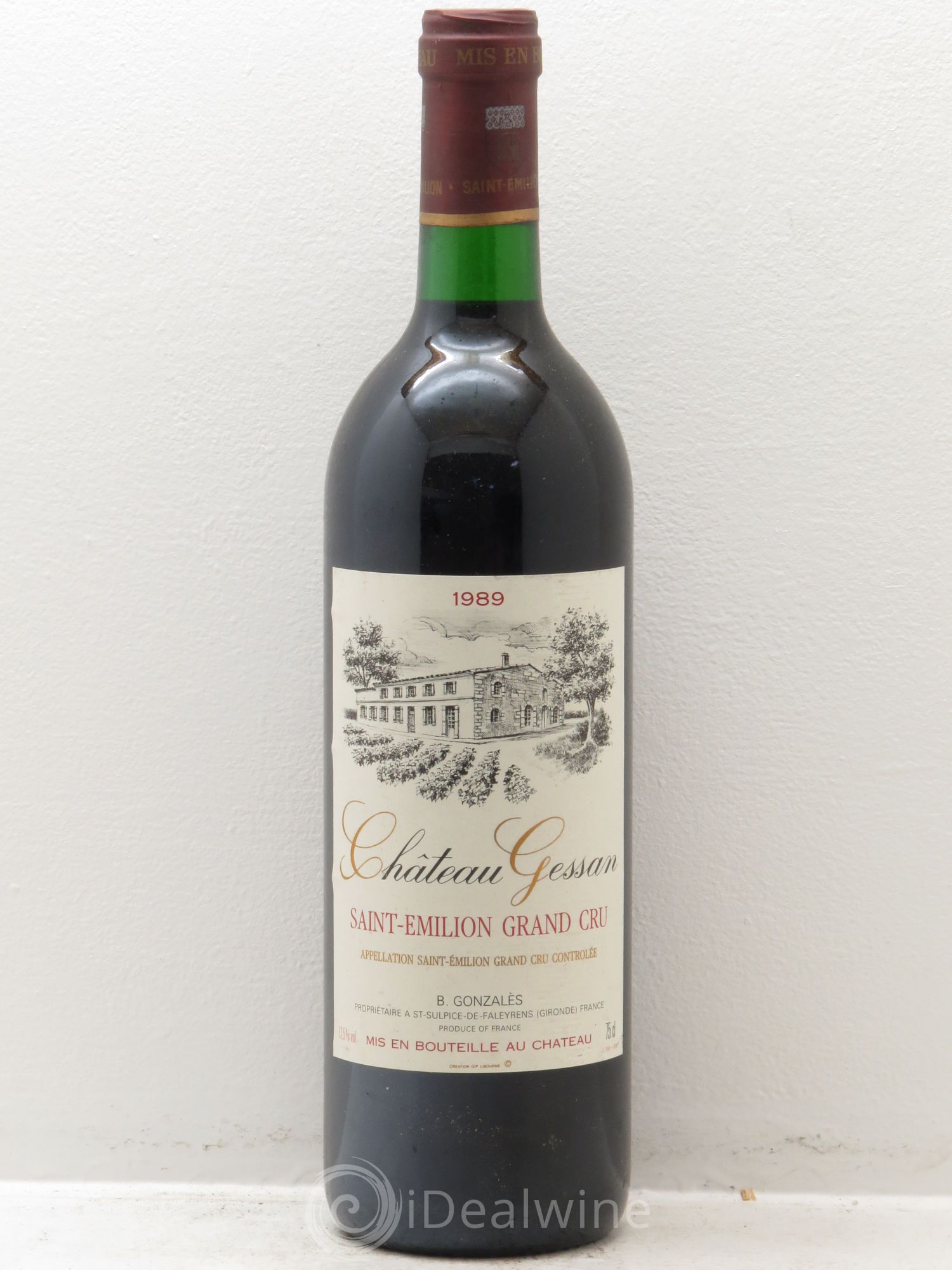 Saint-Émilion Château Gessan 1989 - Posten von 6 Flaschen - 0