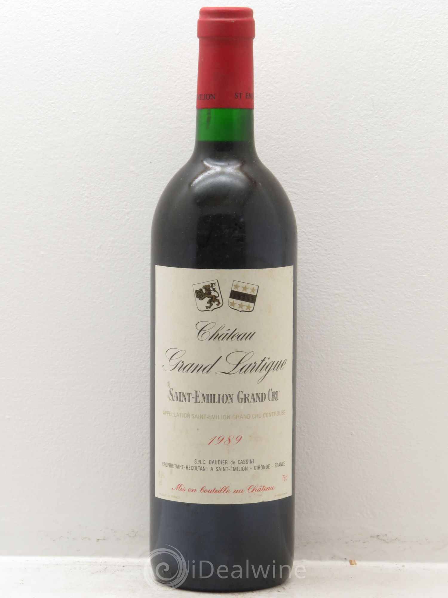Saint-Émilion Château Grand Lartigue 1989 - Lot de 6 bouteilles - 0
