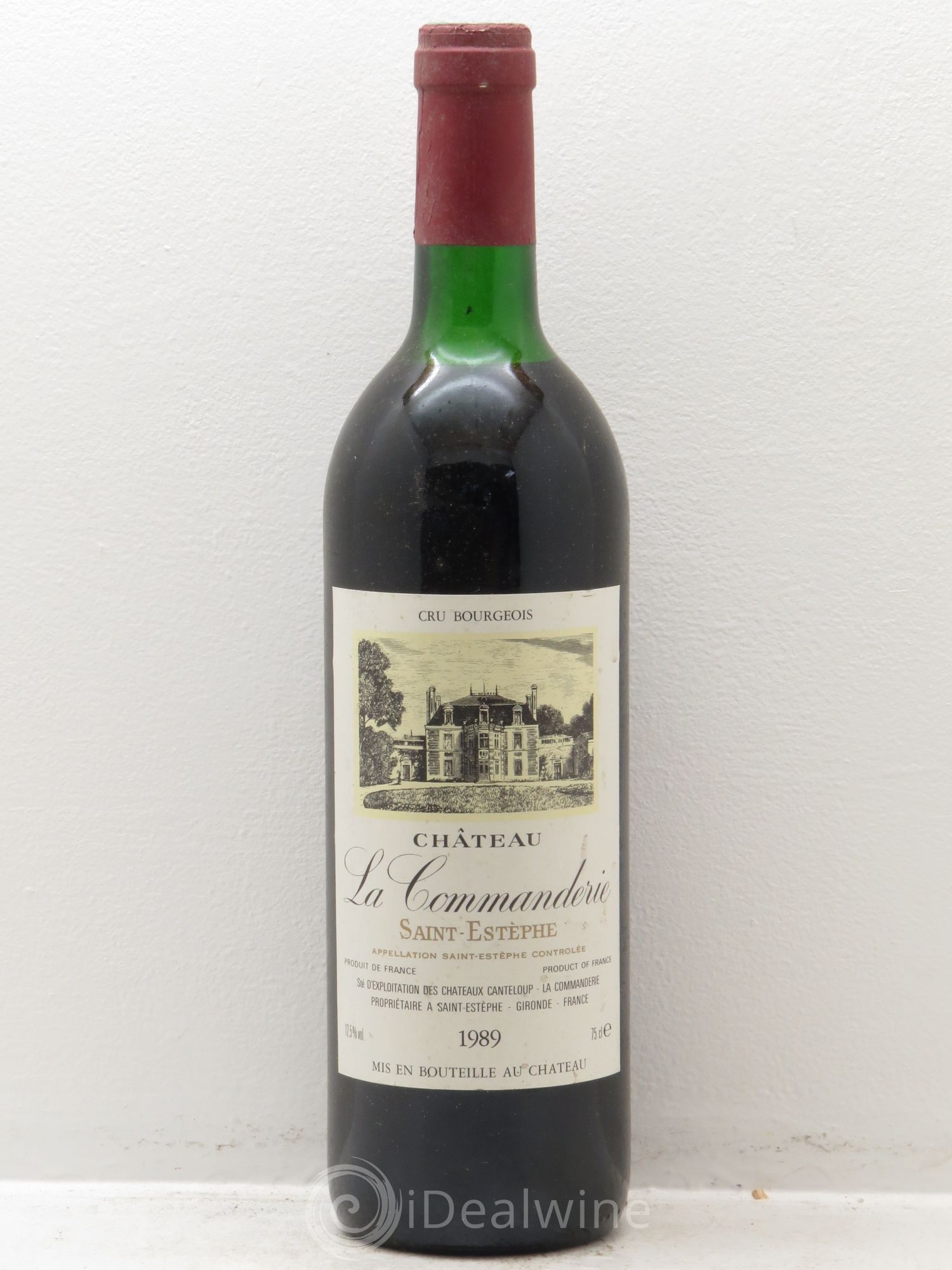 Château la Commanderie Cru Bourgeois 1989 - Lot de 6 bouteilles - 0