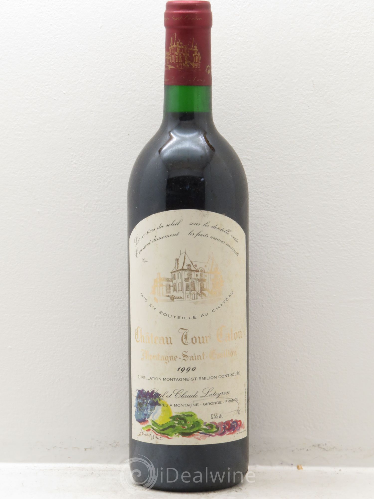 Montagne Saint-Émilion Château Tour Calon 1990 - Lot de 6 bouteilles - 0