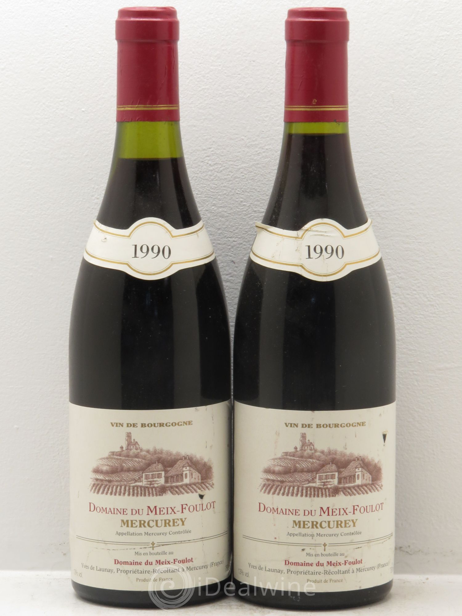 Mercurey 1990 - Posten von 2 Flaschen - 0