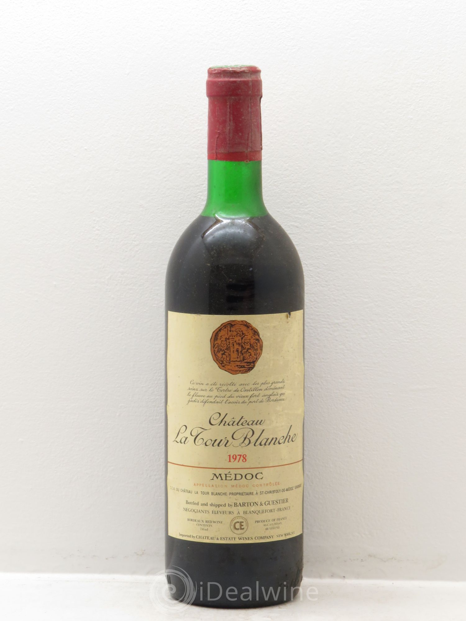 Château Tour Blanche Cru Bourgeois 1978 - Lot de 6 bouteilles - 0