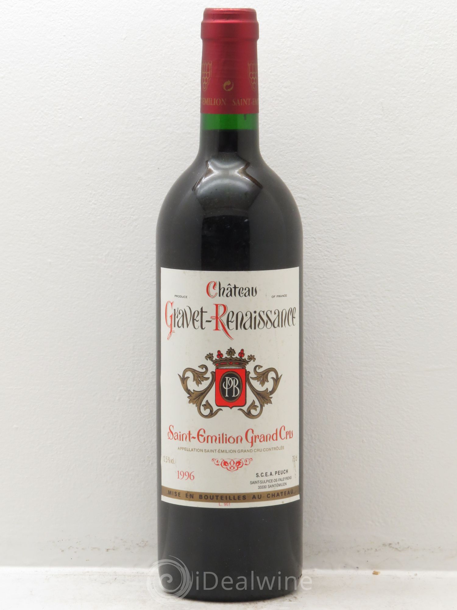 Saint-Émilion Château Gravet Renaissance 1996 - Lot de 6 bouteilles - 0