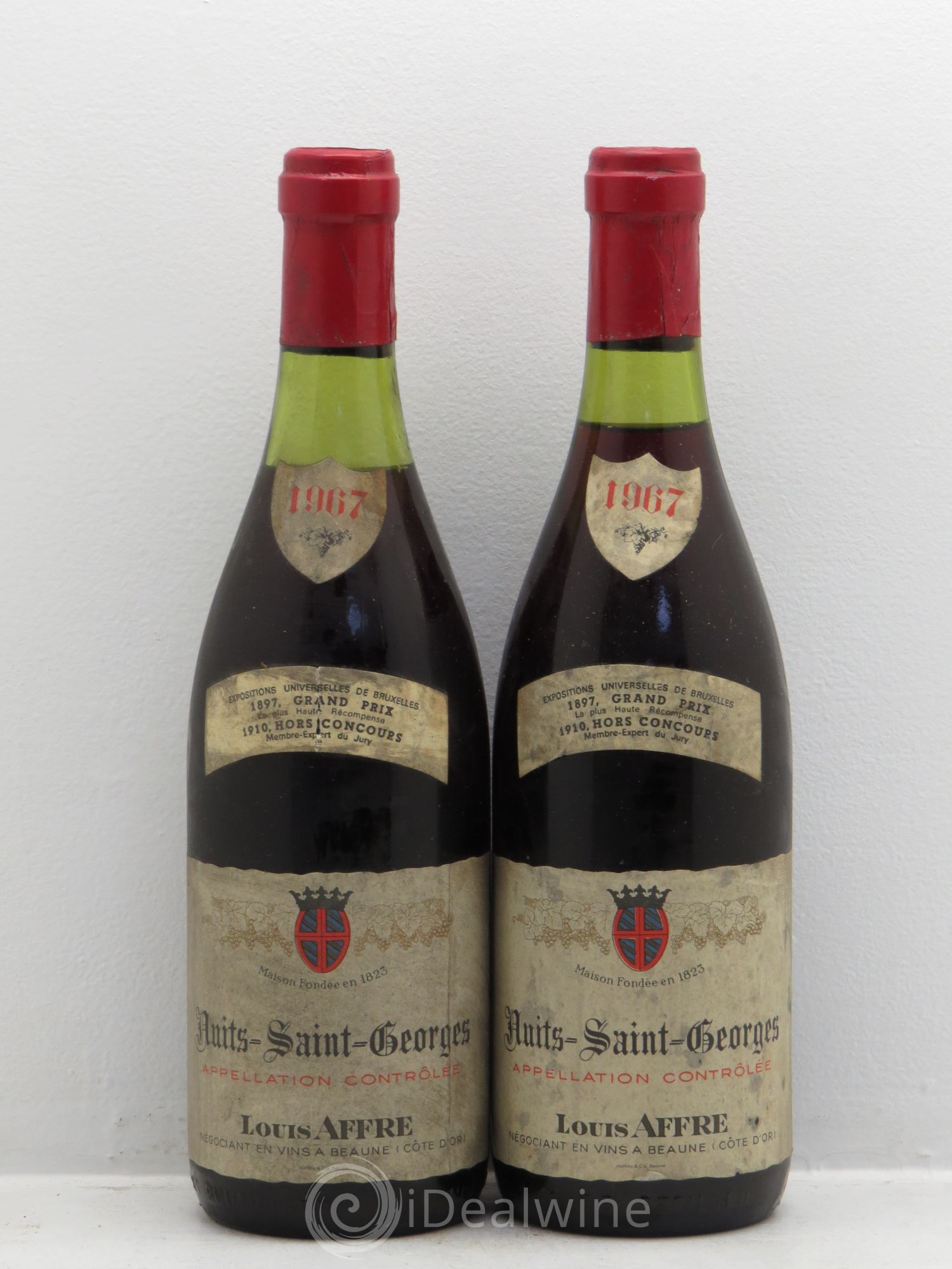 Nuits-Saint-Georges Louis Affre (sans prix de réserve) 1967 - Posten von 2 Flaschen - 0