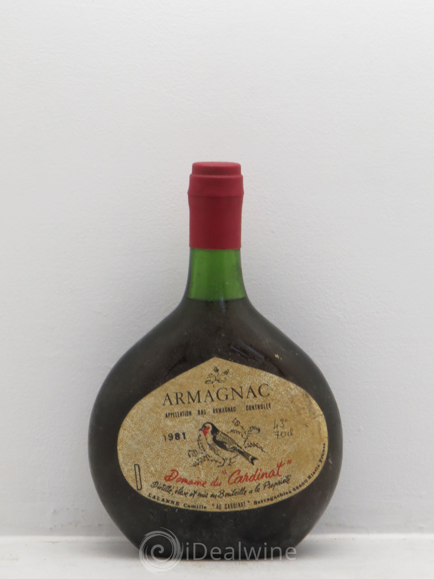 Bas-Armagnac Domaine du Cardinat 1981 - Posten von 1 Flasche - 0