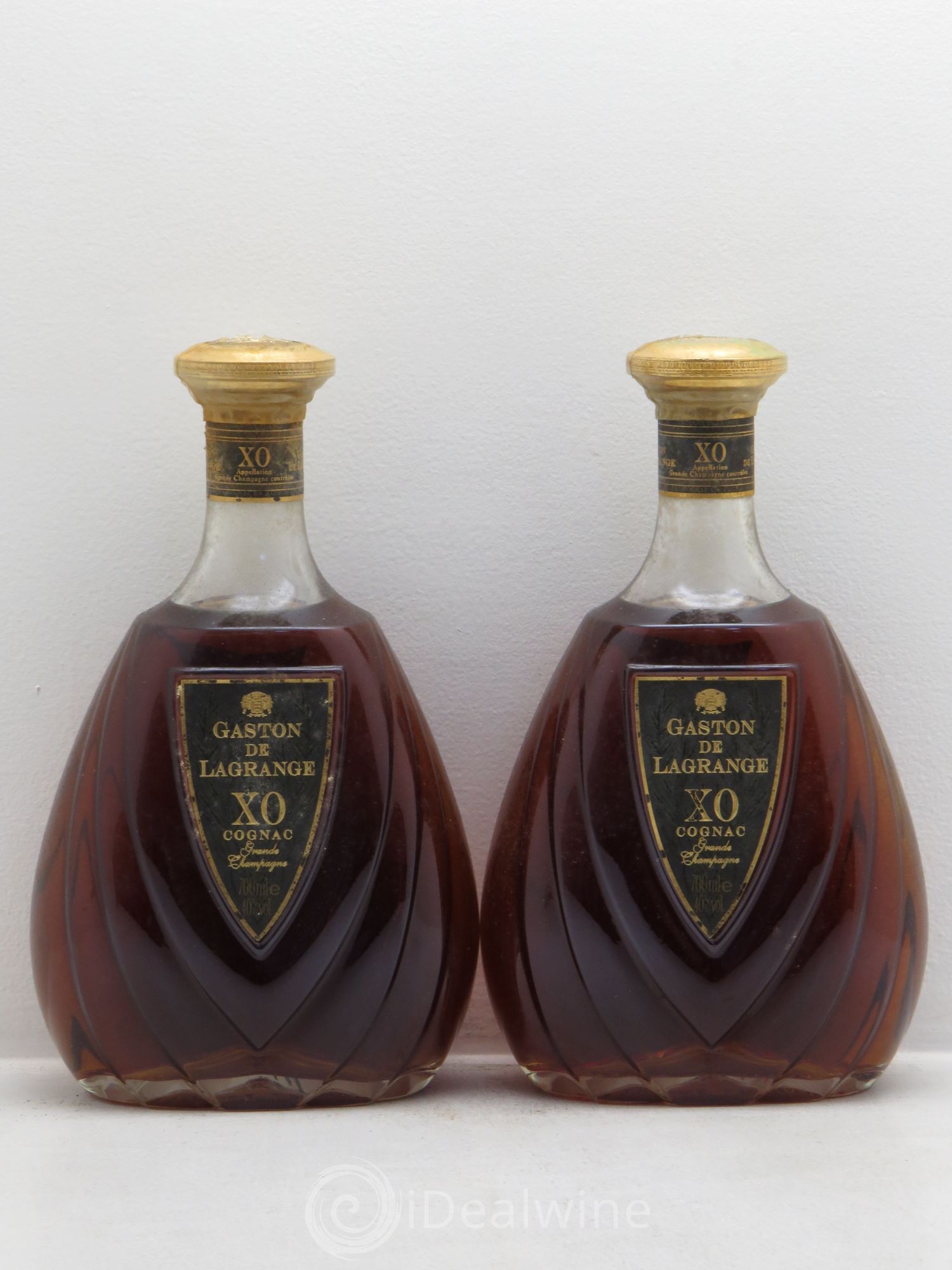 Cognac grande Champagne X.O Gaston de Lagrange - Posten von 2 Flaschen - 0