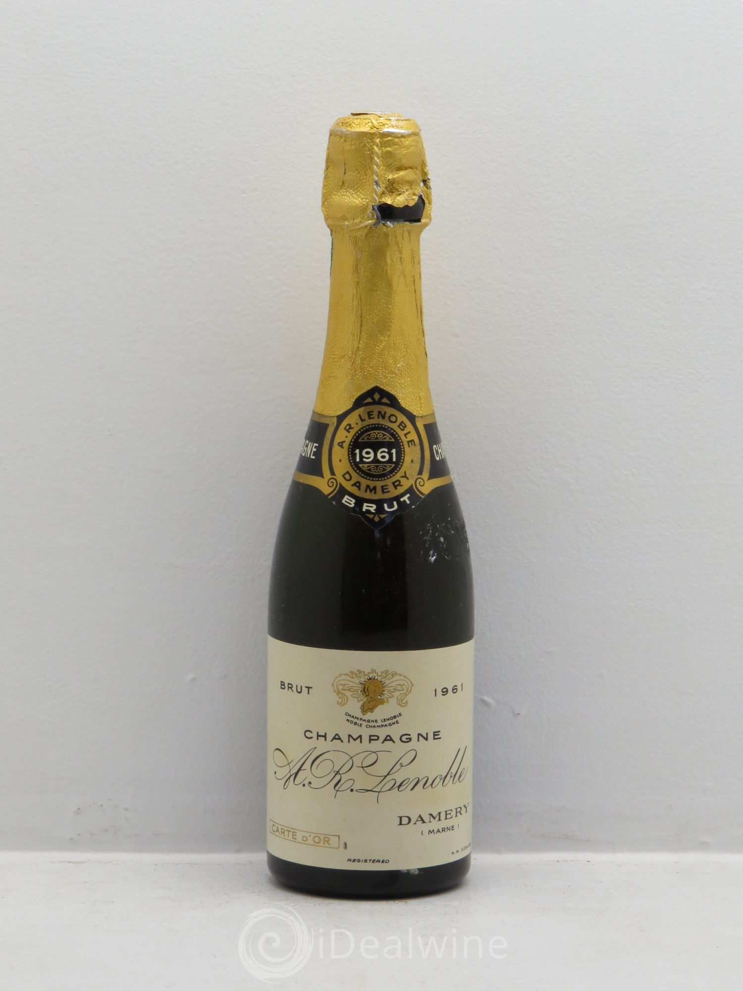 Champagne A.R.Lenoble " Carte d'Or" 1961 - Posten von 1 Demi-Flasche - 0