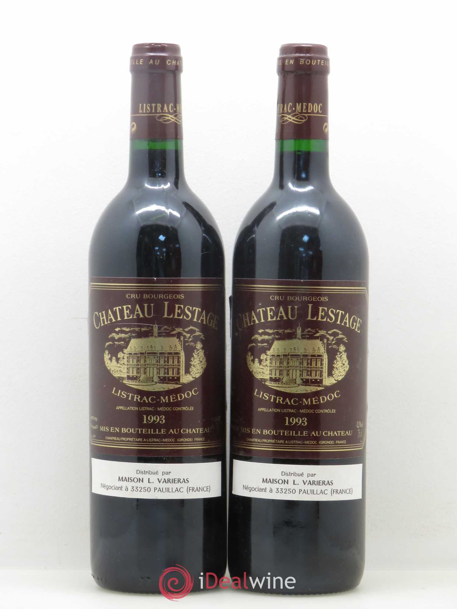 Château Lestage Cru Bourgeois (sans prix de réserve) 1993 - Lot de 2 bouteilles - 0