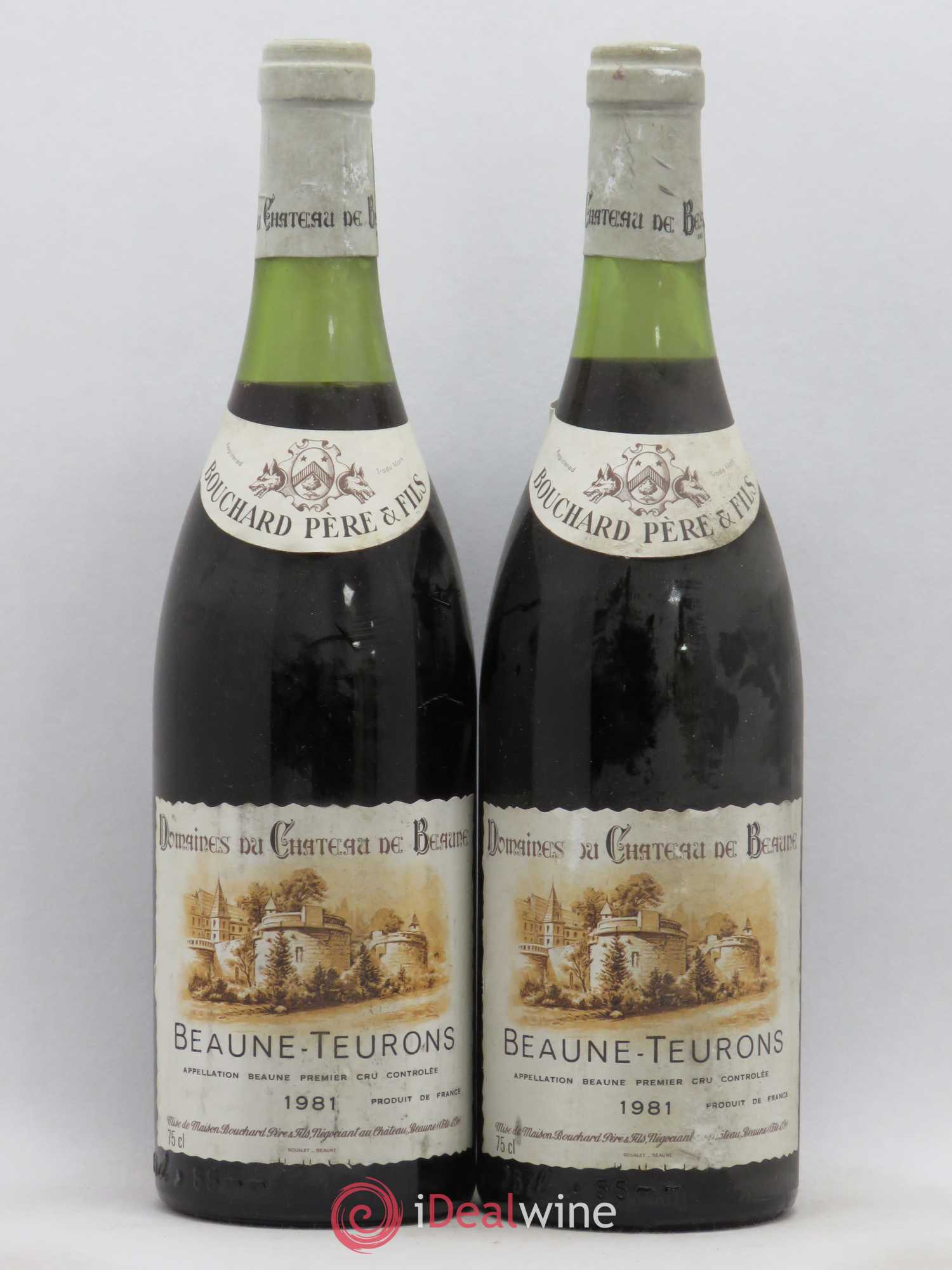 Beaune 1er Cru Teurons Bouchard Père & Fils (sans prix de réserve) 1981 - Lot de 2 bouteilles - 0