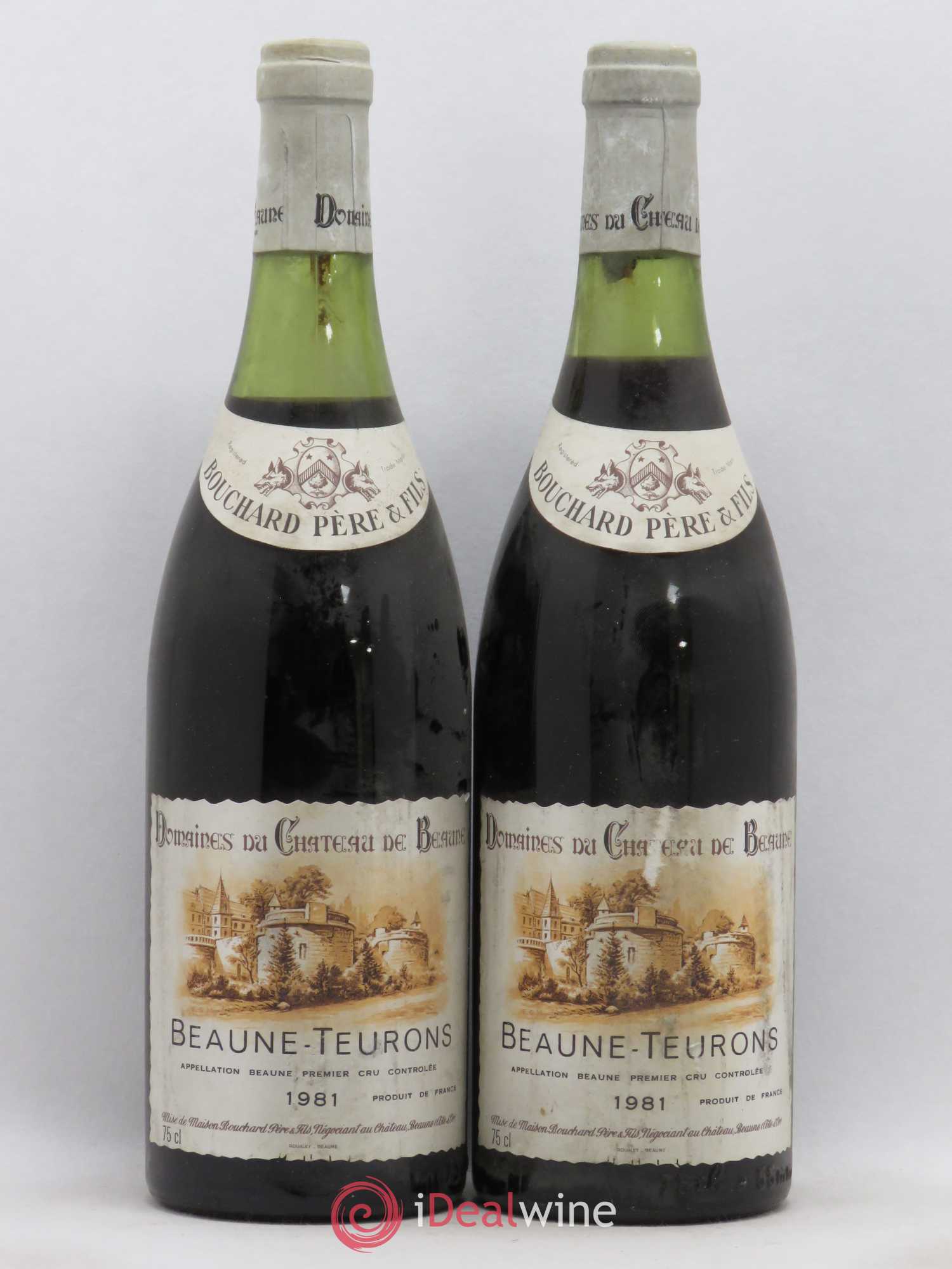 Beaune 1er Cru Teurons Bouchard Père & Fils (sans prix de réserve) 1981 - Lot de 2 bouteilles - 0