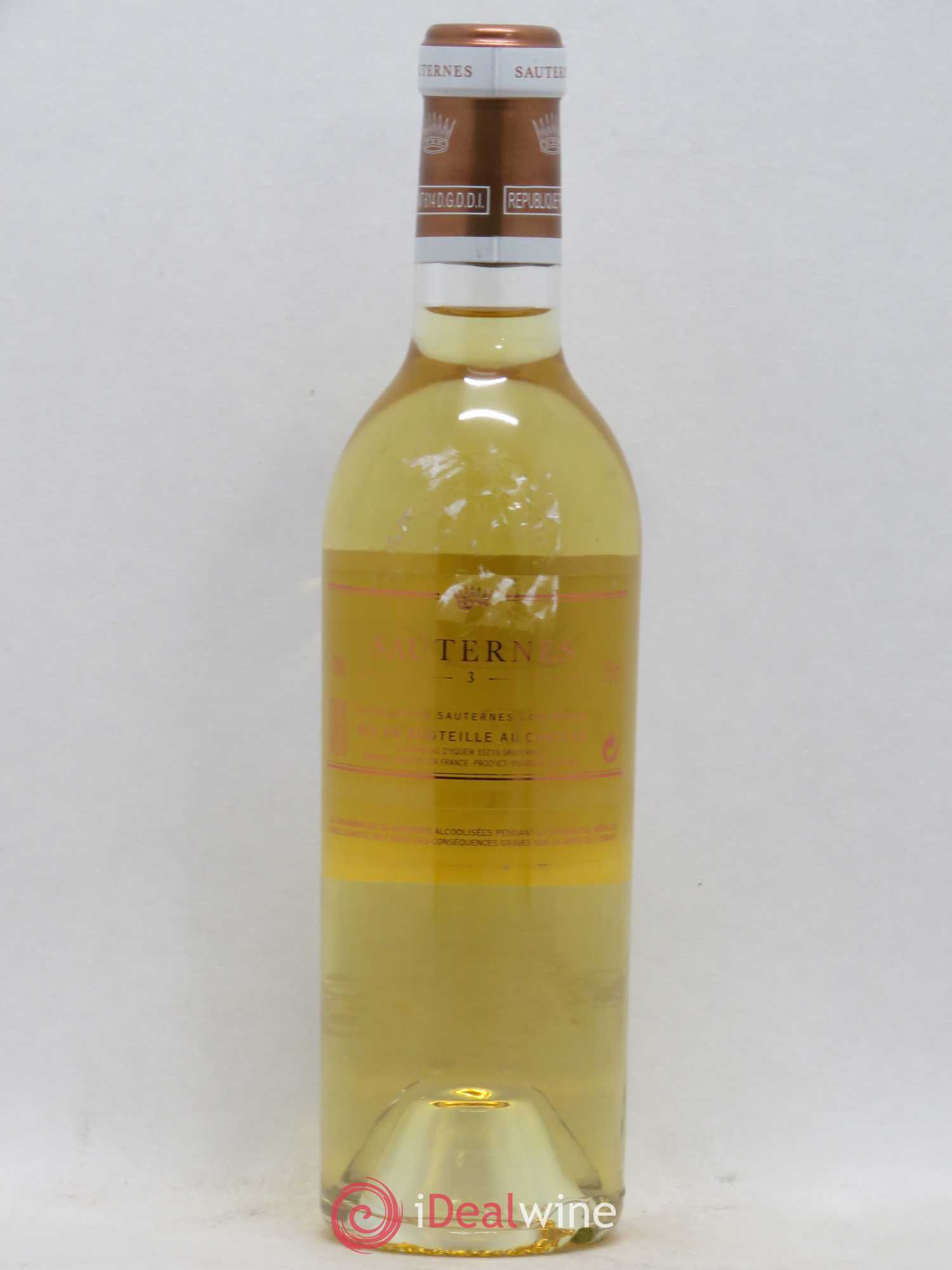 Sauternes Cuvée n°3 (sans prix de réserve) 2003 - Posten von 1 Demi-Flasche - 1