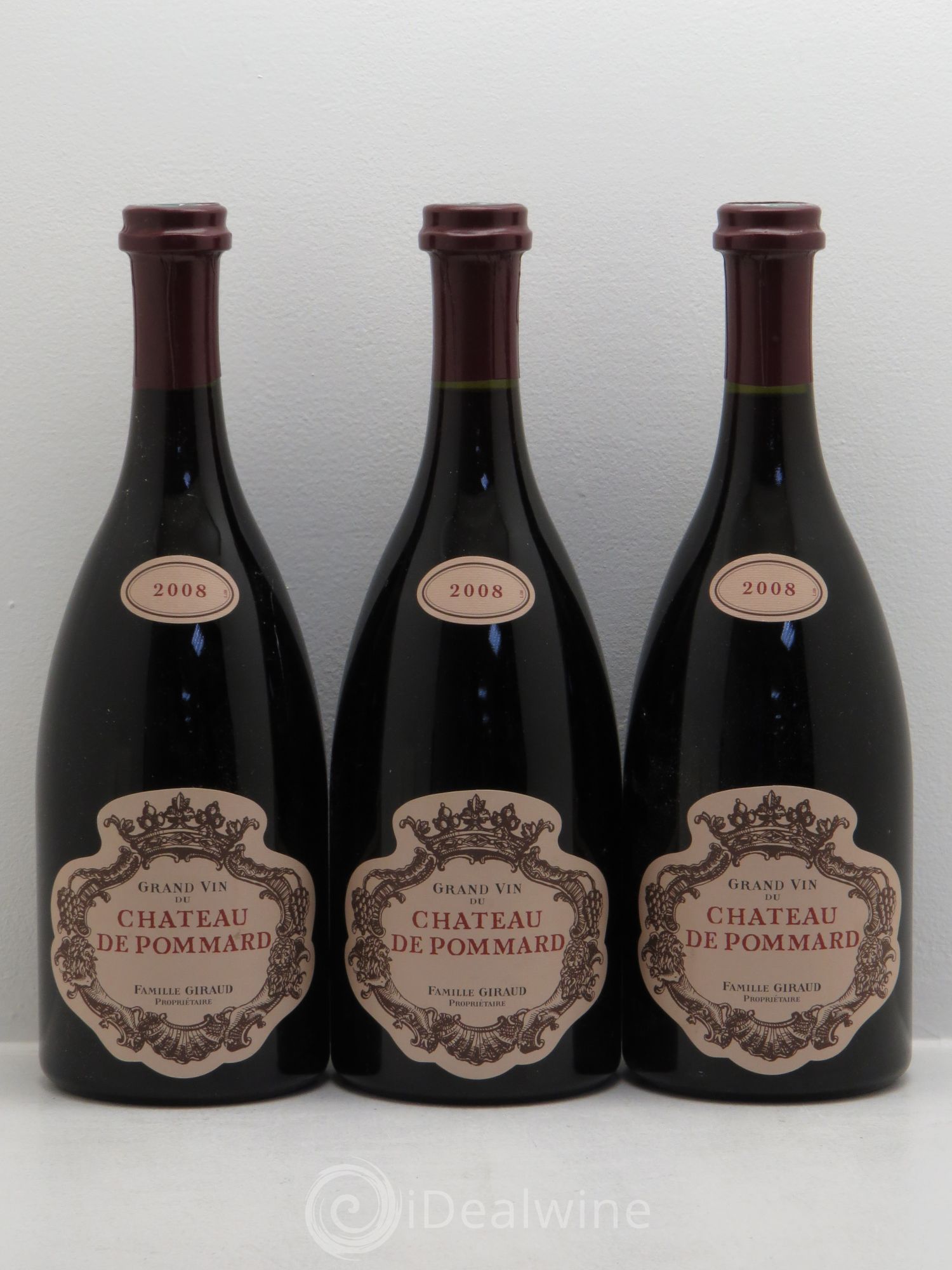 Pommard Château de Pommard 2008 - Lot de 3 bouteilles - 0