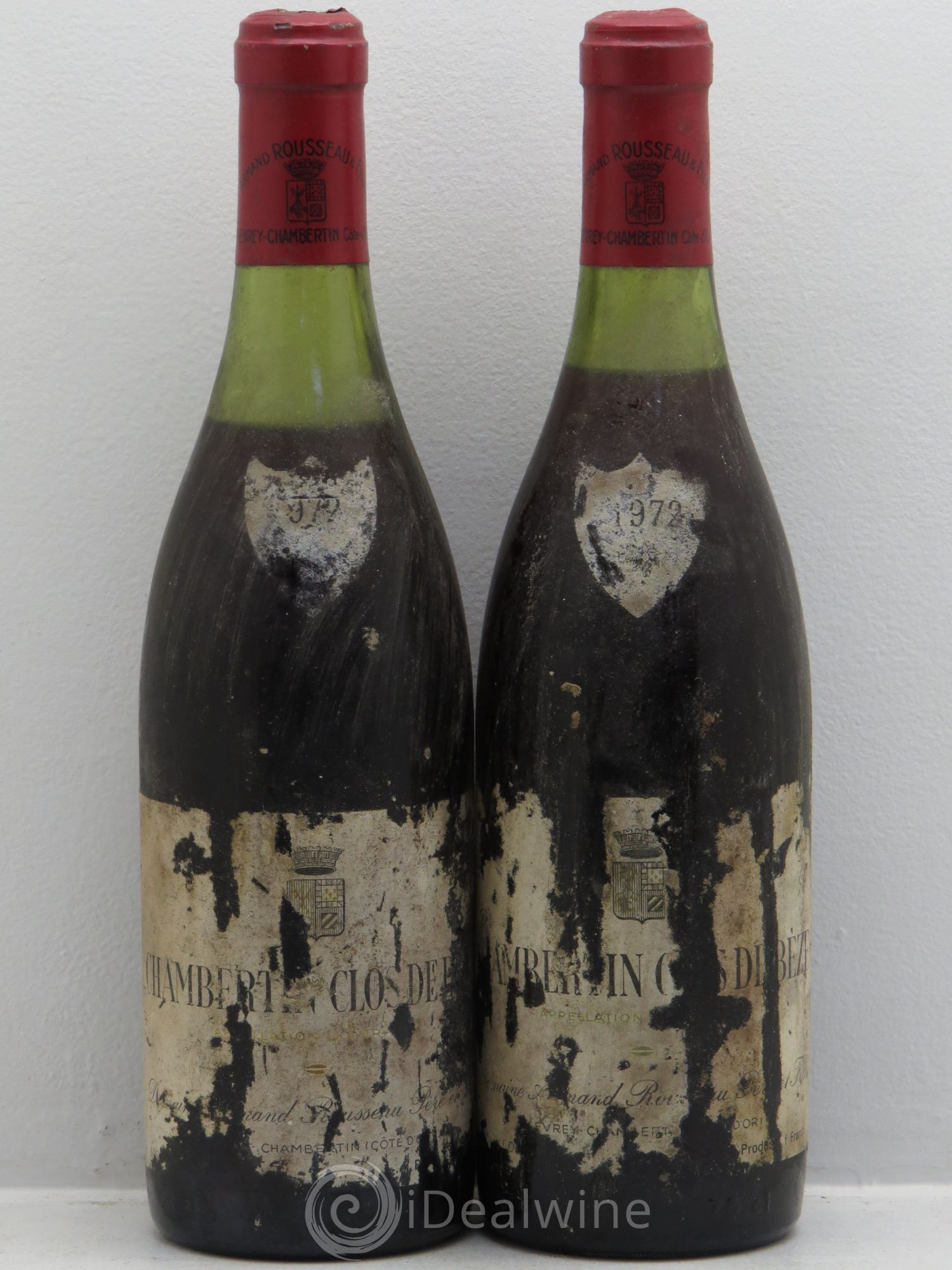 Chambertin Clos de Bèze Grand Cru Armand Rousseau (Domaine) 1972 - Lot de 2 bouteilles - 0