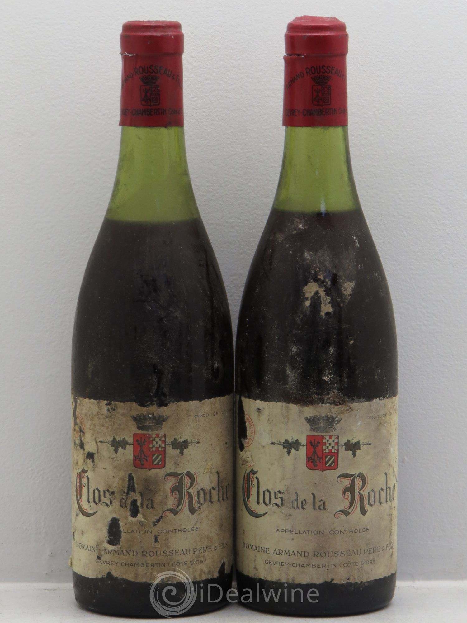 Clos de la Roche Grand Cru Armand Rousseau (Domaine) 1971 - Lot de 2 bouteilles - 0