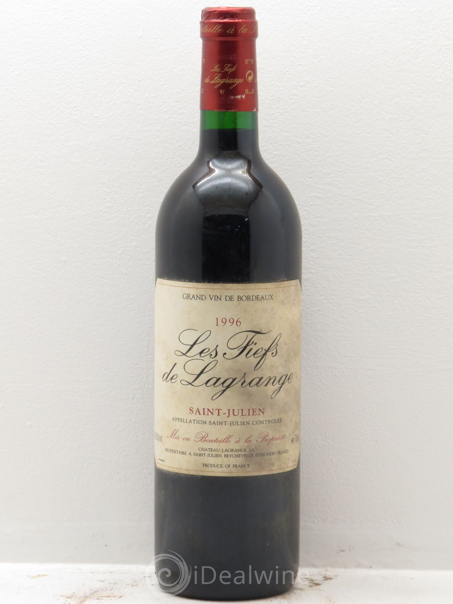 Les Fiefs de Lagrange Second Vin 1996 - Lot de 1 bouteille - 0