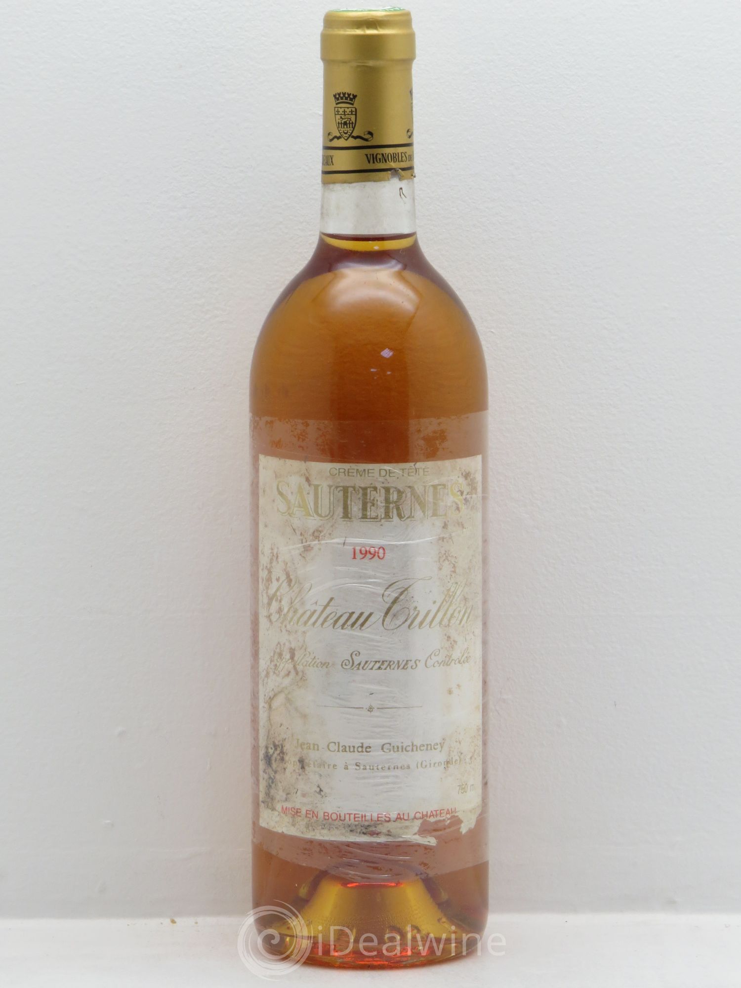 Sauternes Château Trillon - crème de Tête 1990 - Posten von 1 Flasche - 0
