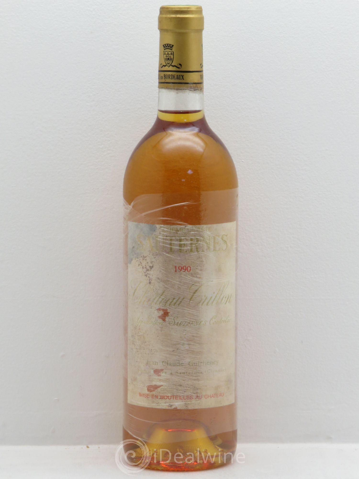 Sauternes Château Trillon - crème de Tête 1990 - Posten von 1 Flasche - 0