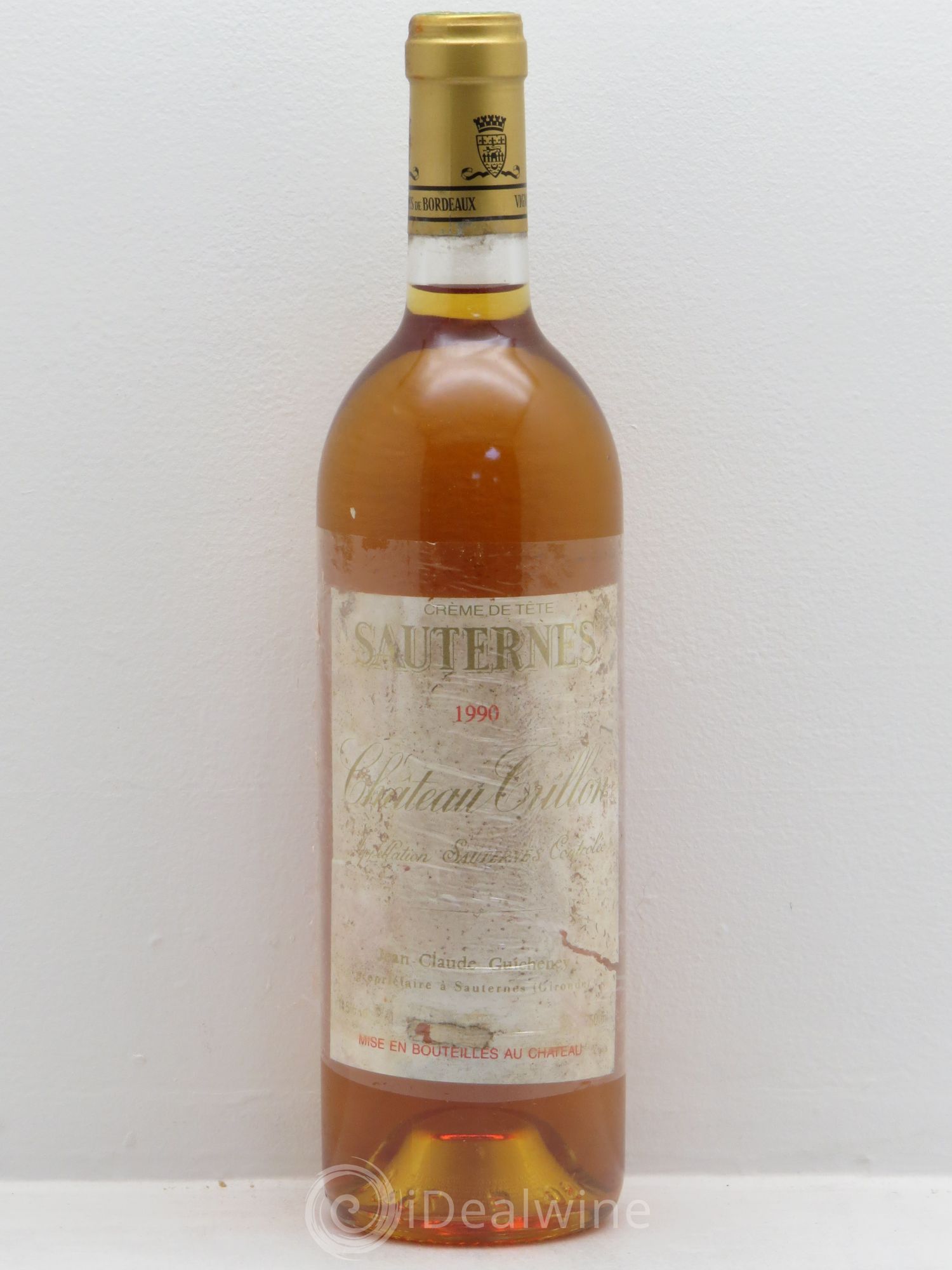 Sauternes Château Trillon - crème de Tête 1990 - Posten von 1 Flasche - 0