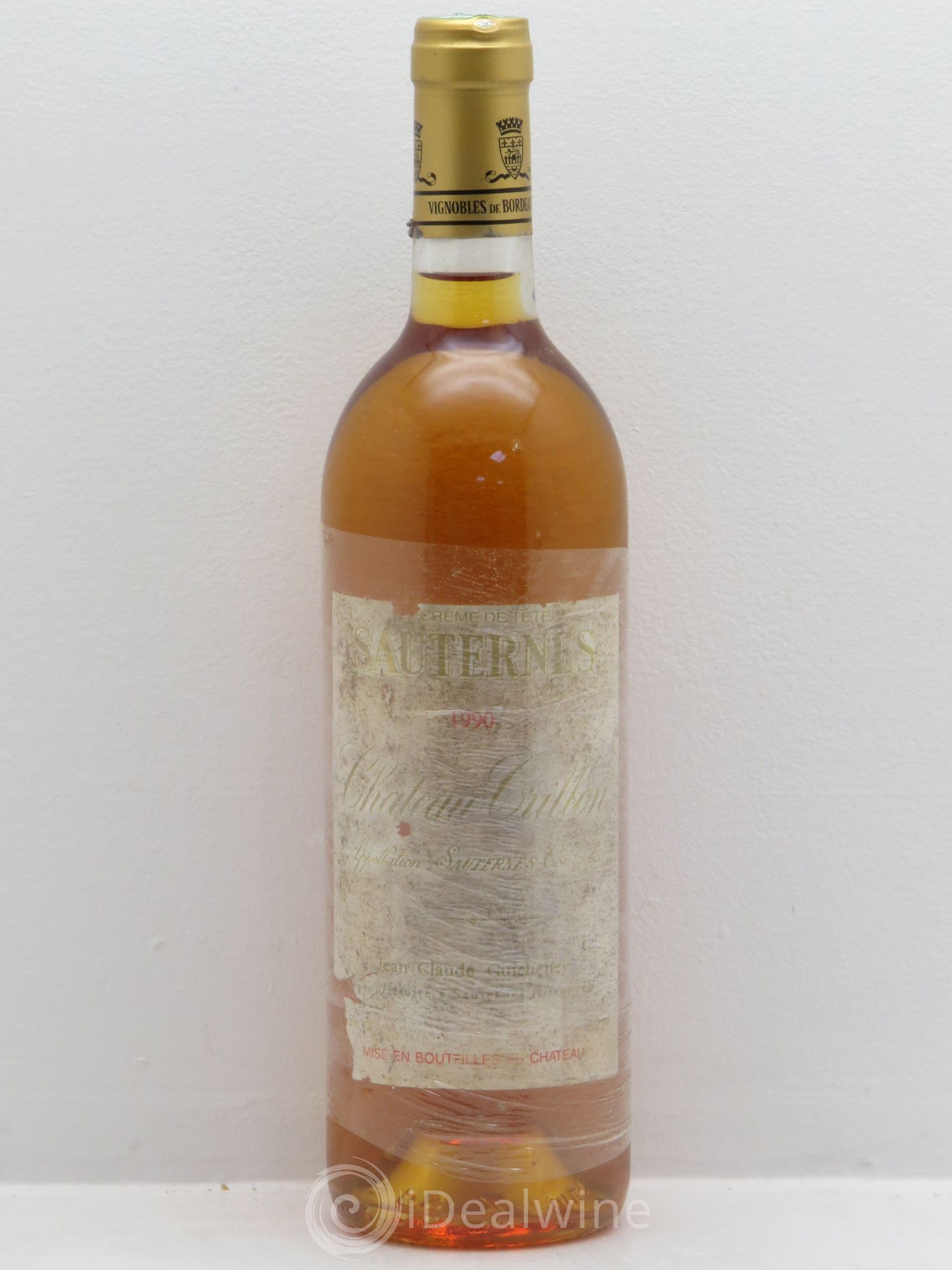Sauternes Château Trillon - crème de Tête 1990 - Posten von 1 Flasche - 0