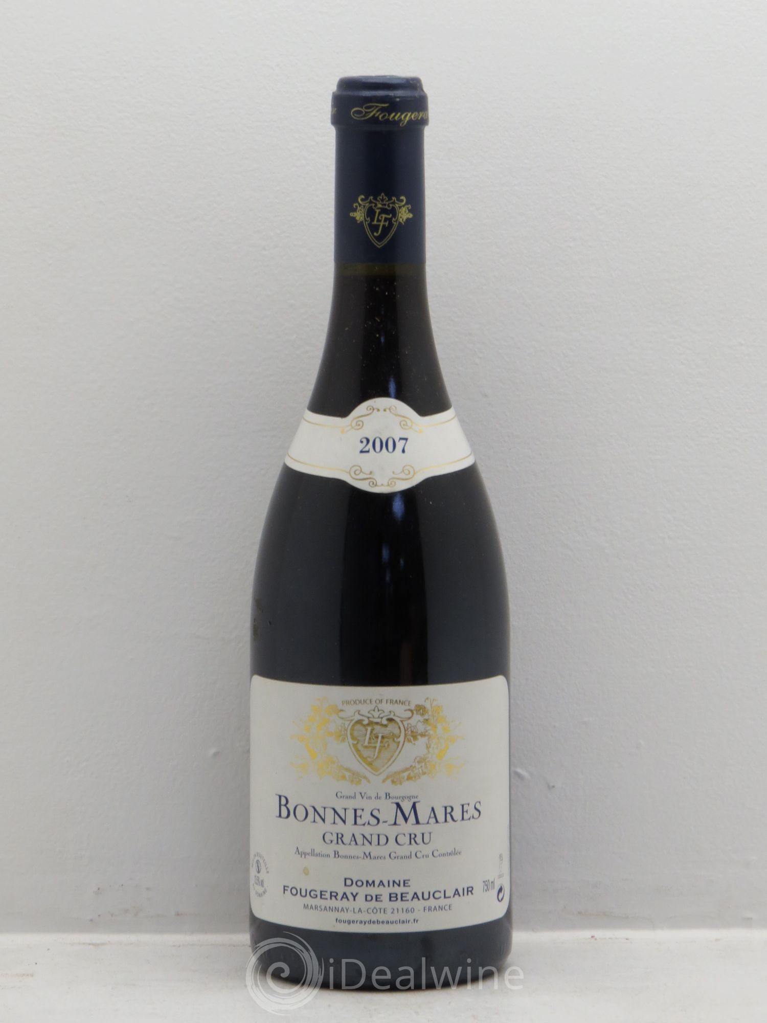 Bonnes-Mares Grand Cru Fougeray de Beauclair 2007 - Lot de 1 bouteille - 0