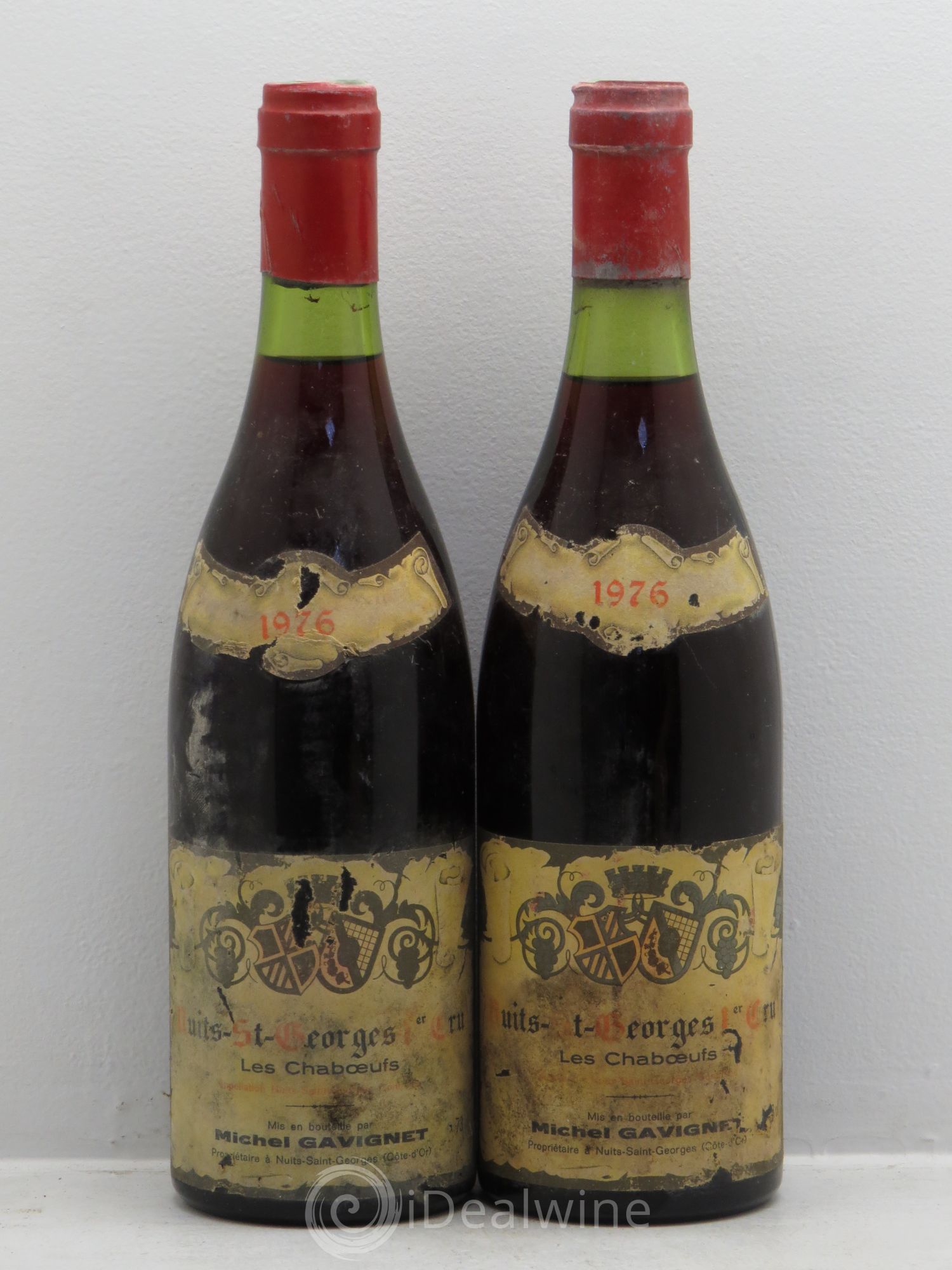 Nuits-Saint-Georges 1er Cru Domaine Gavignet 1976 - Lot de 2 bouteilles - 0