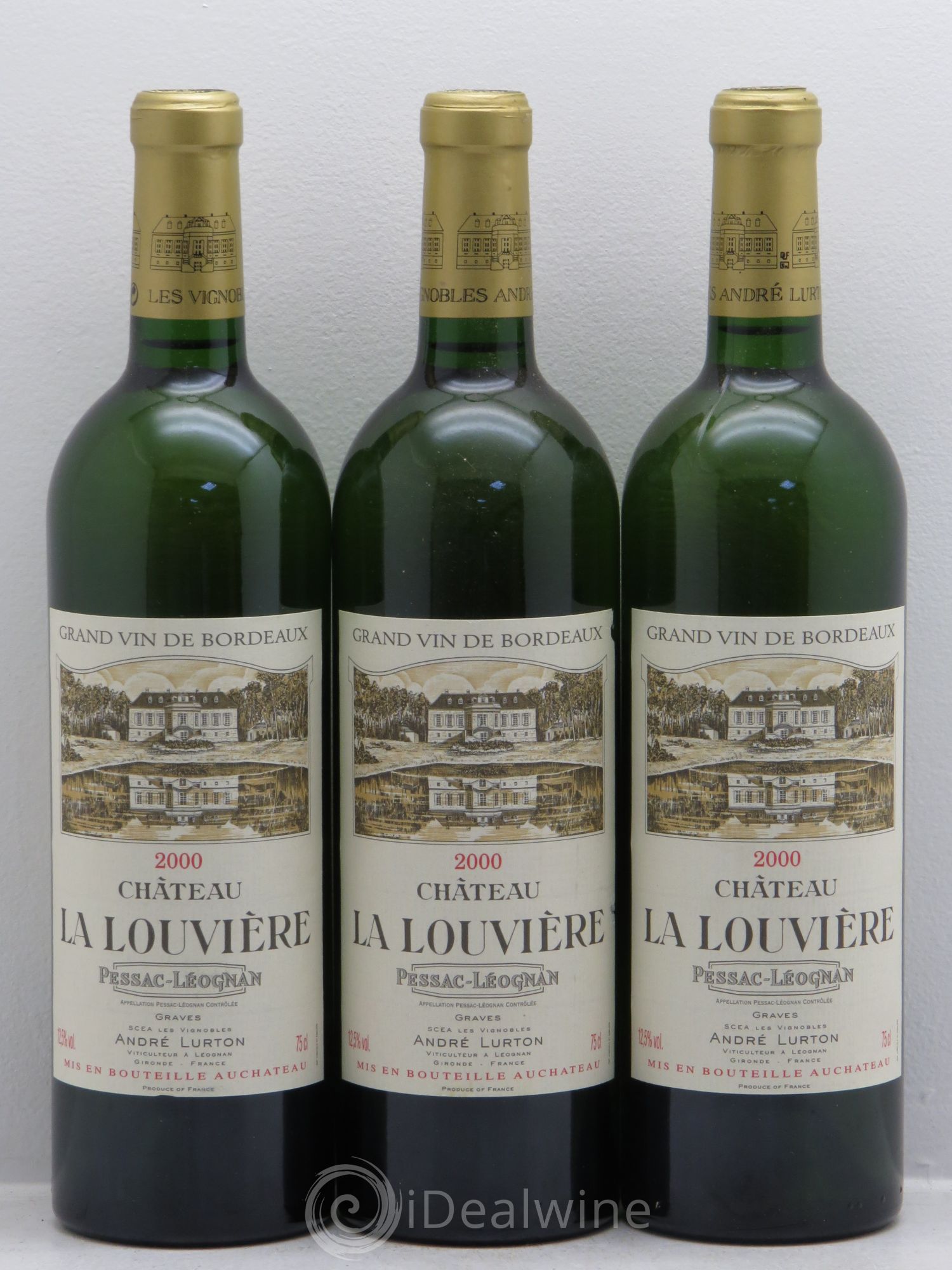 Château la Louvière 2000 - Lot de 3 bouteilles - 0