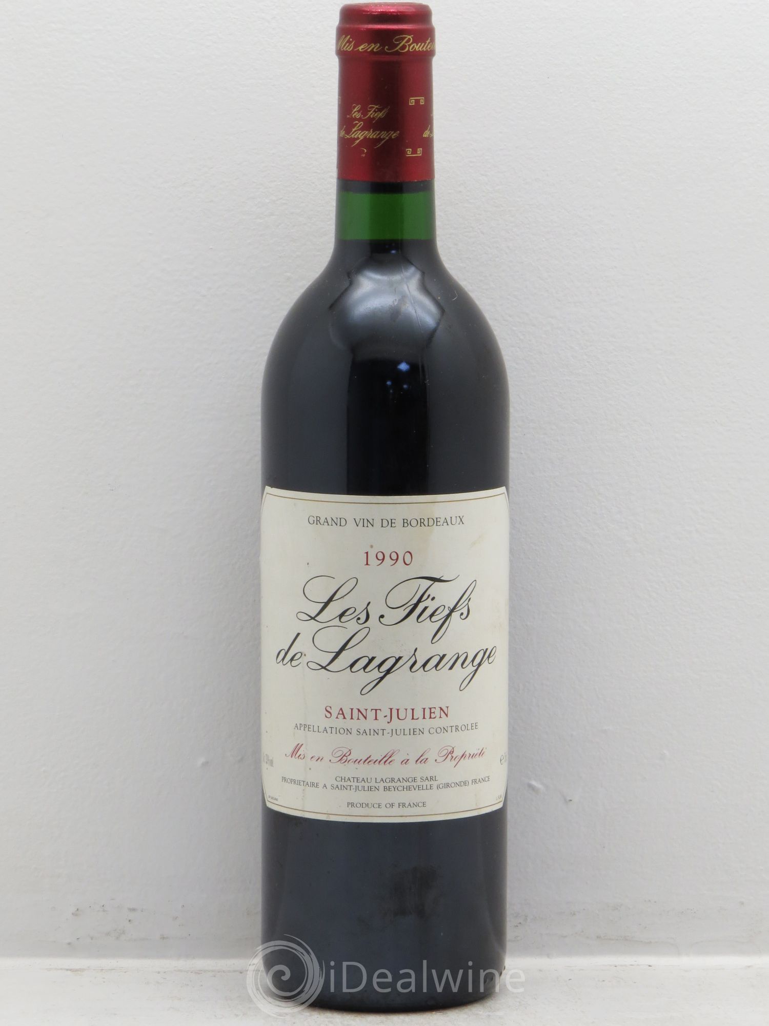 Les Fiefs de Lagrange Second Vin 1990 - Lot de 1 bouteille - 0
