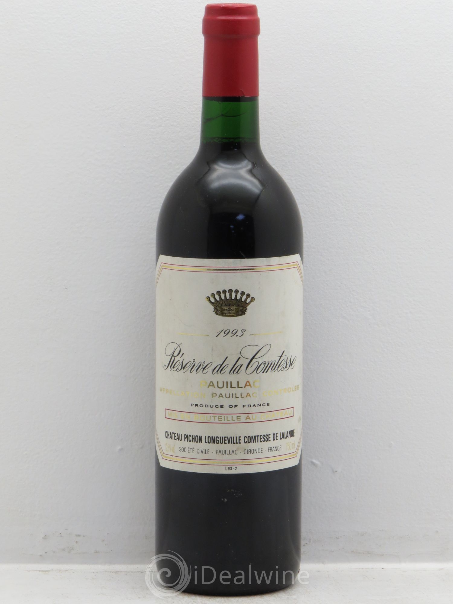 Réserve de la Comtesse Second Vin 1993 - Lot de 1 bouteille - 0