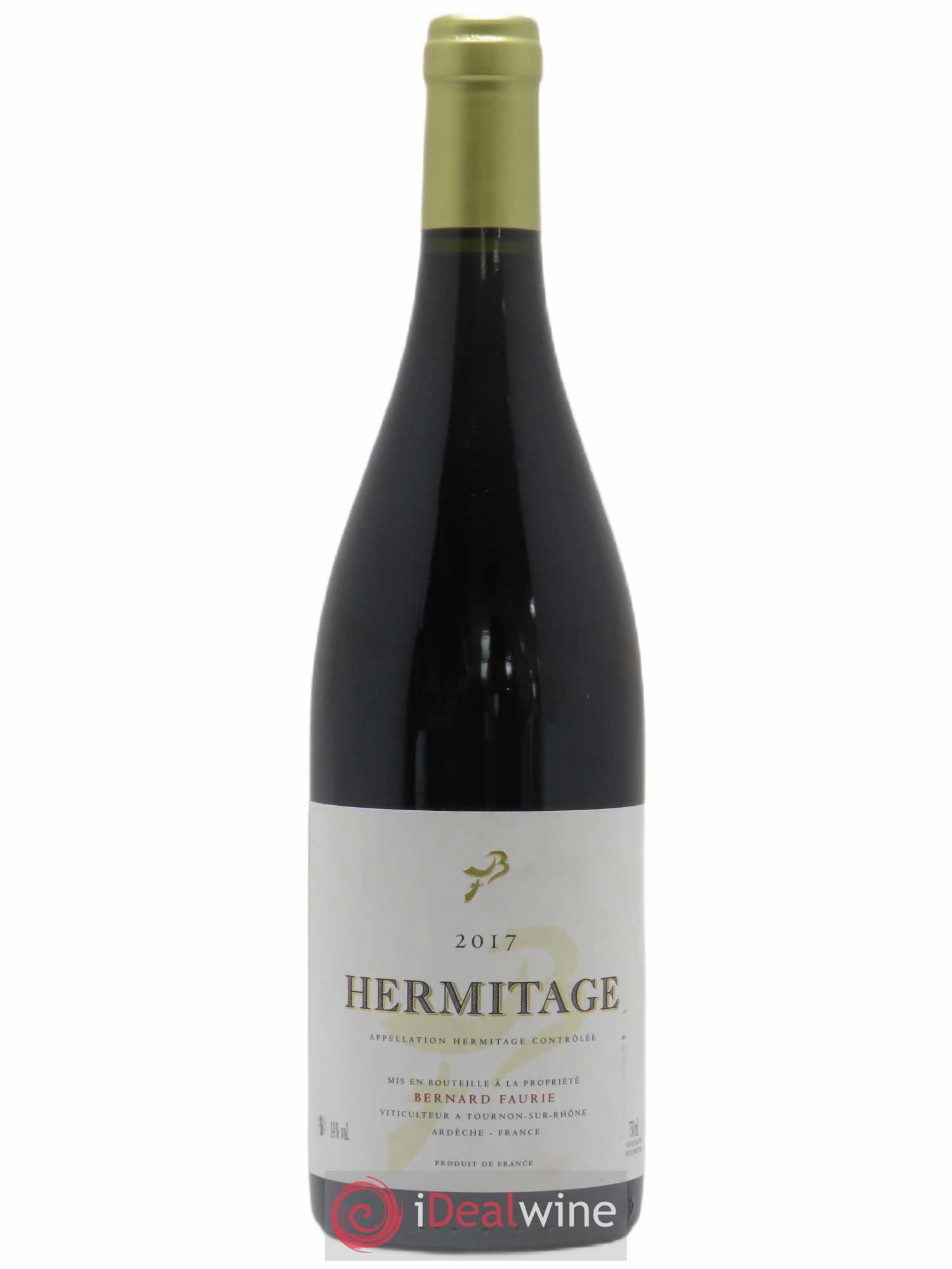 Hermitage Bessards Méal (capsule dorée) Bernard Faurie 2017 - Lot de 1 bouteille - 0