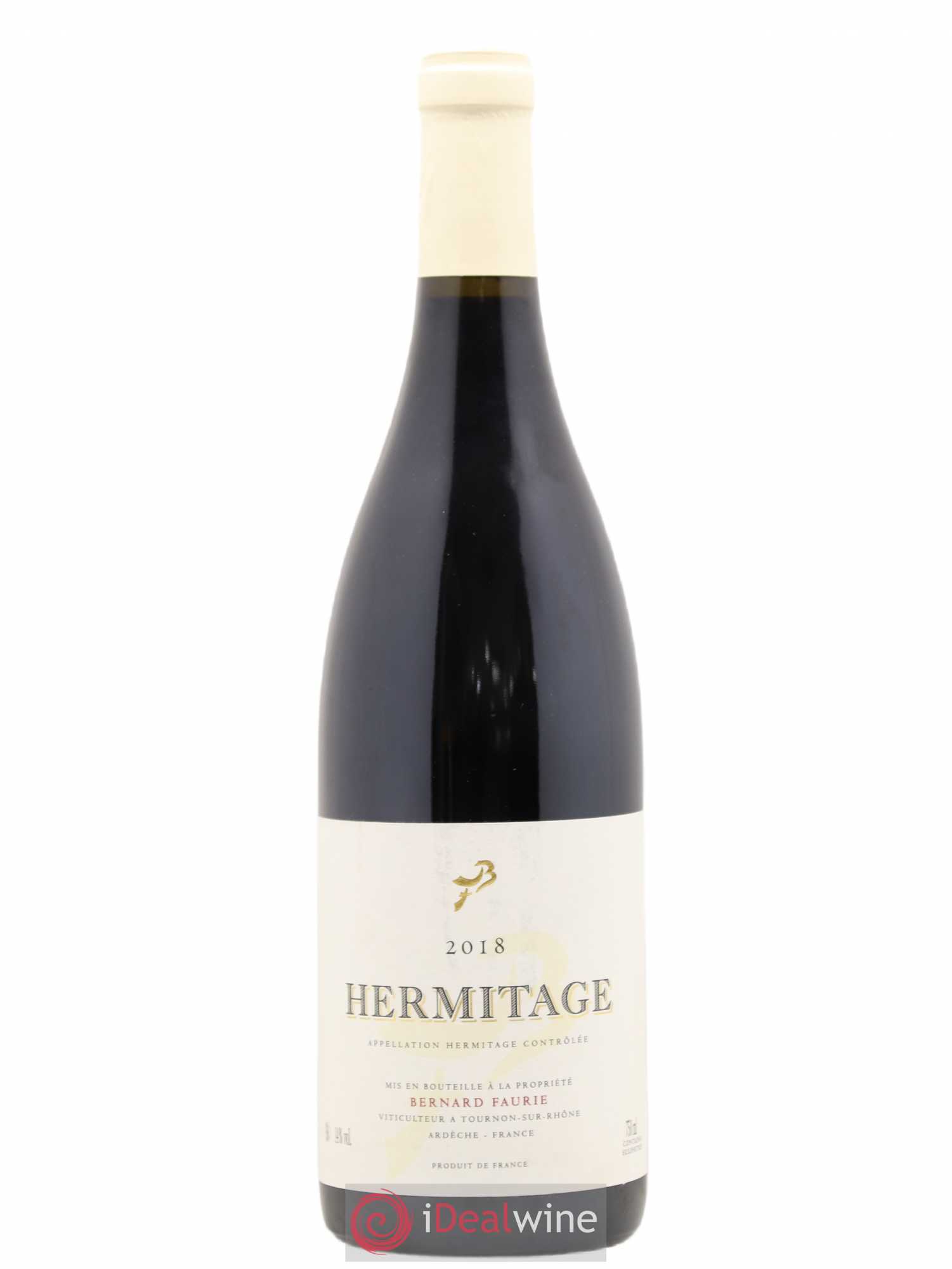 Hermitage Greffieux Bessards (capsule blanche) Bernard Faurie 2018 - Lot de 1 bouteille - 0