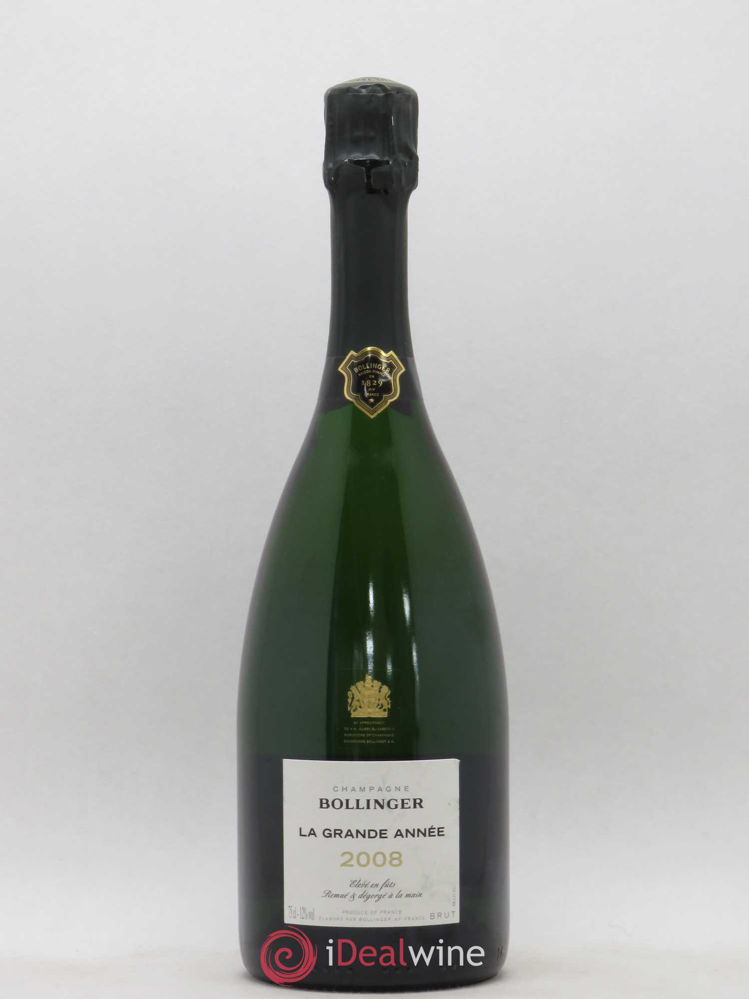La Grande Année Brut Bollinger 2008 - Lot de 1 bouteille - 0