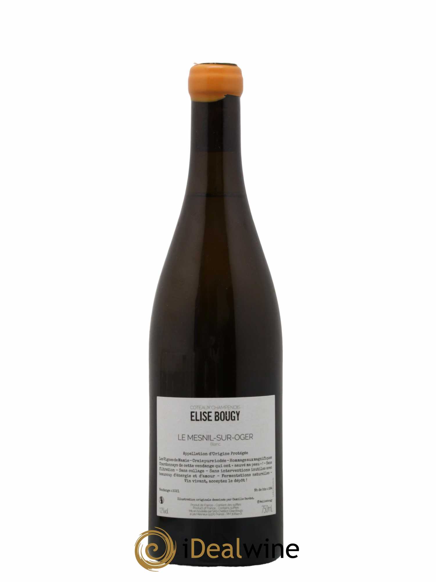 Coteaux Champenois Elise Bougy Sauver Ma peau 2021 - Lot de 1 bouteille - 1