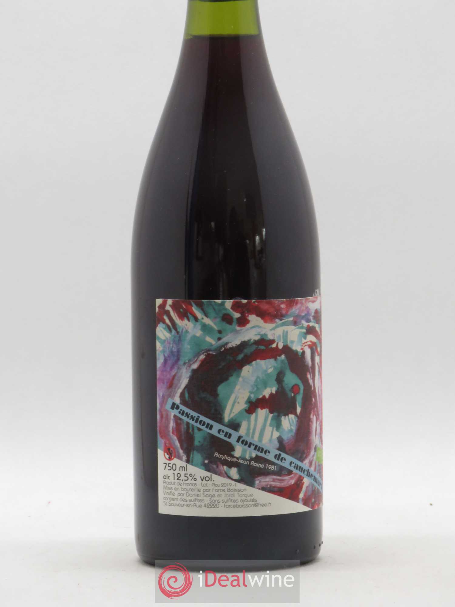 Vin de France Passion en forme de cauchemard Daniel Sage 2018 - Lot de 1 bouteille - 1
