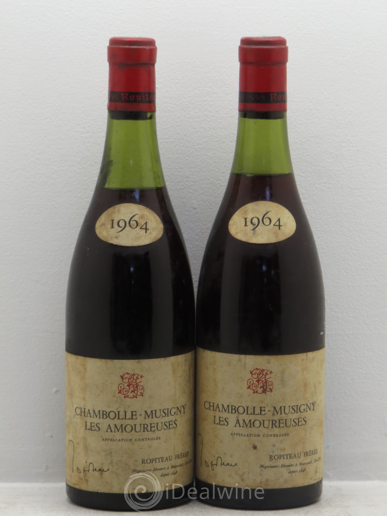 Chambolle-Musigny 1er Cru Ropiteau 1964 - Lot de 2 bouteilles - 0