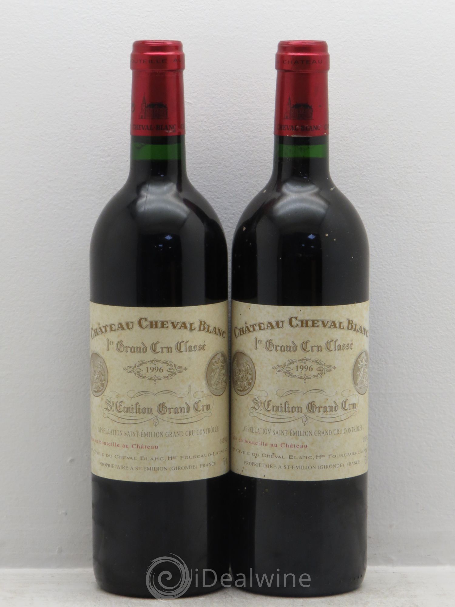 Château Cheval Blanc 1er Grand Cru Classé A 1996 - Lot de 2 bouteilles - 0