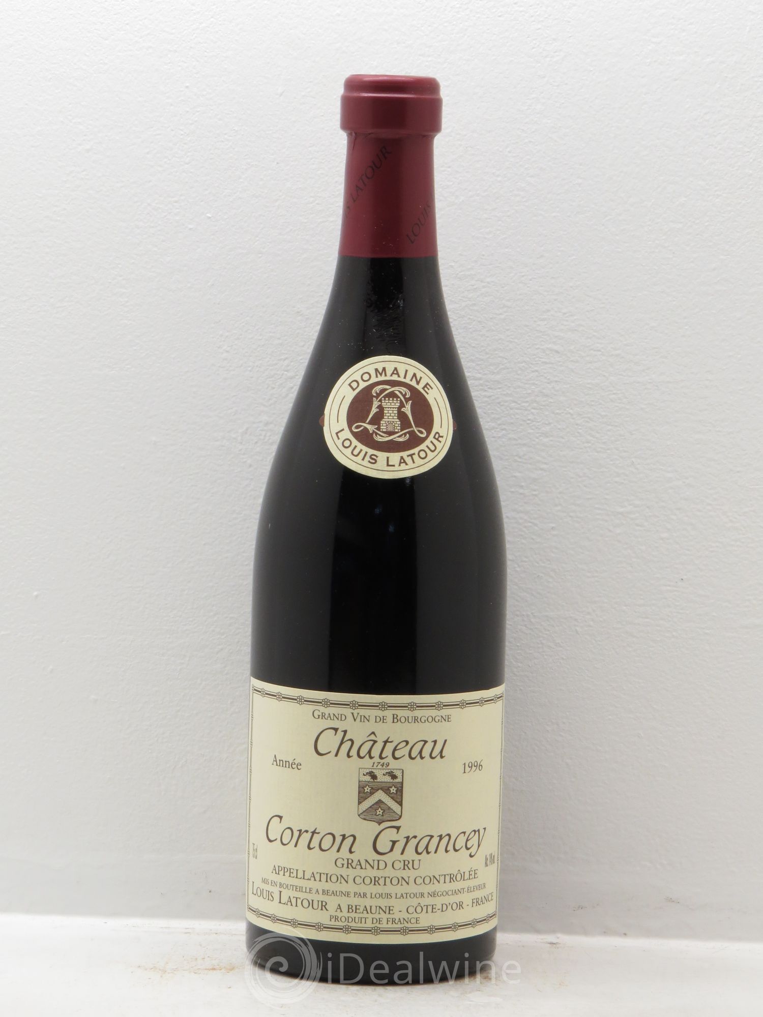 Corton Grand Cru Château Corton Grancey Louis Latour 1996 - Lot de 1 bouteille - 0