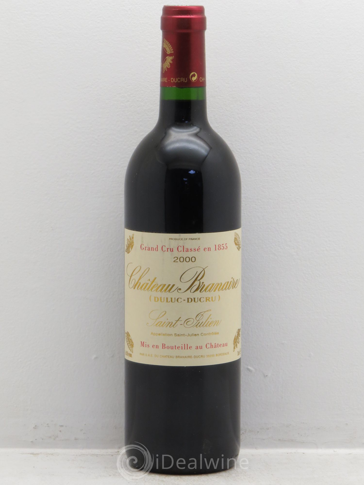 Château Branaire Ducru 4ème Grand Cru Classé 2000 - Lot de 1 bouteille - 0