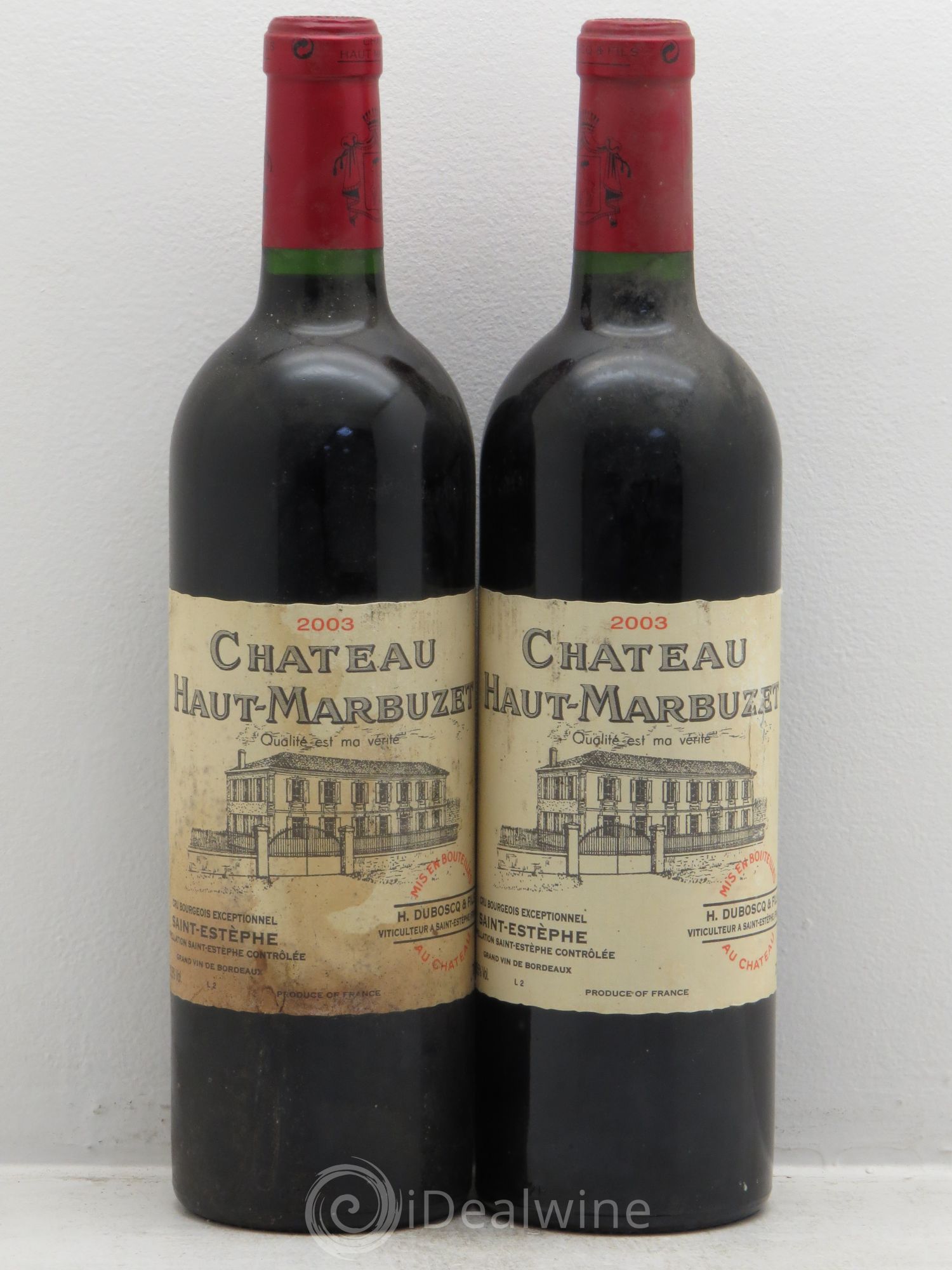 Château Haut Marbuzet 2003 - Lot de 2 bouteilles - 0