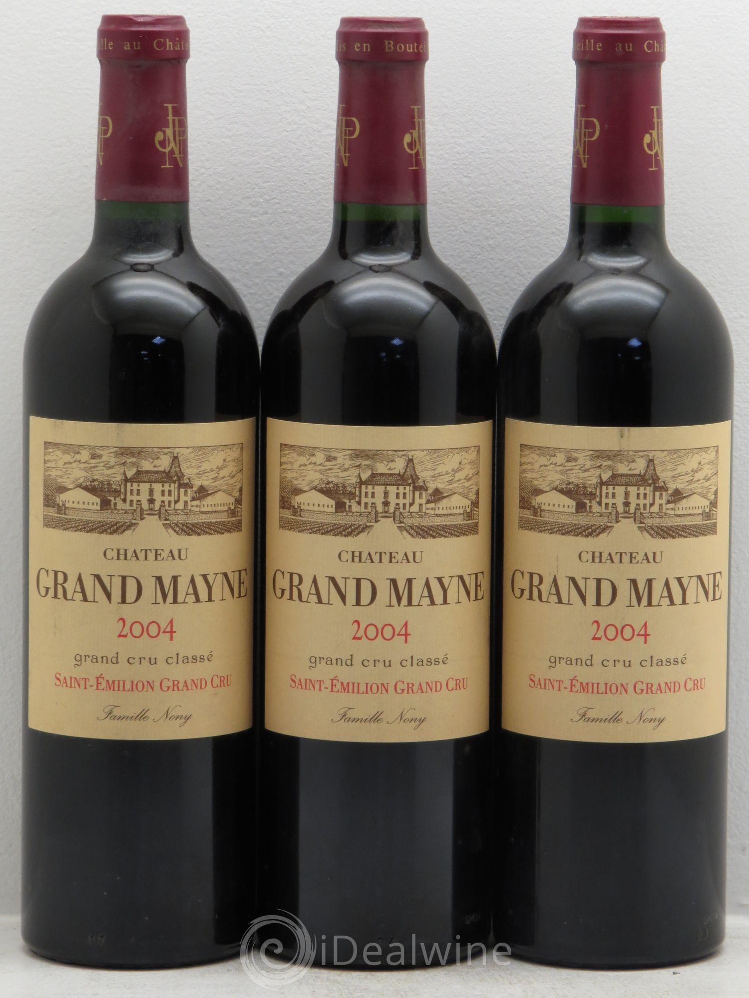 Château Grand Mayne Grand Cru Classé 2004 - Lot de 3 bouteilles - 0