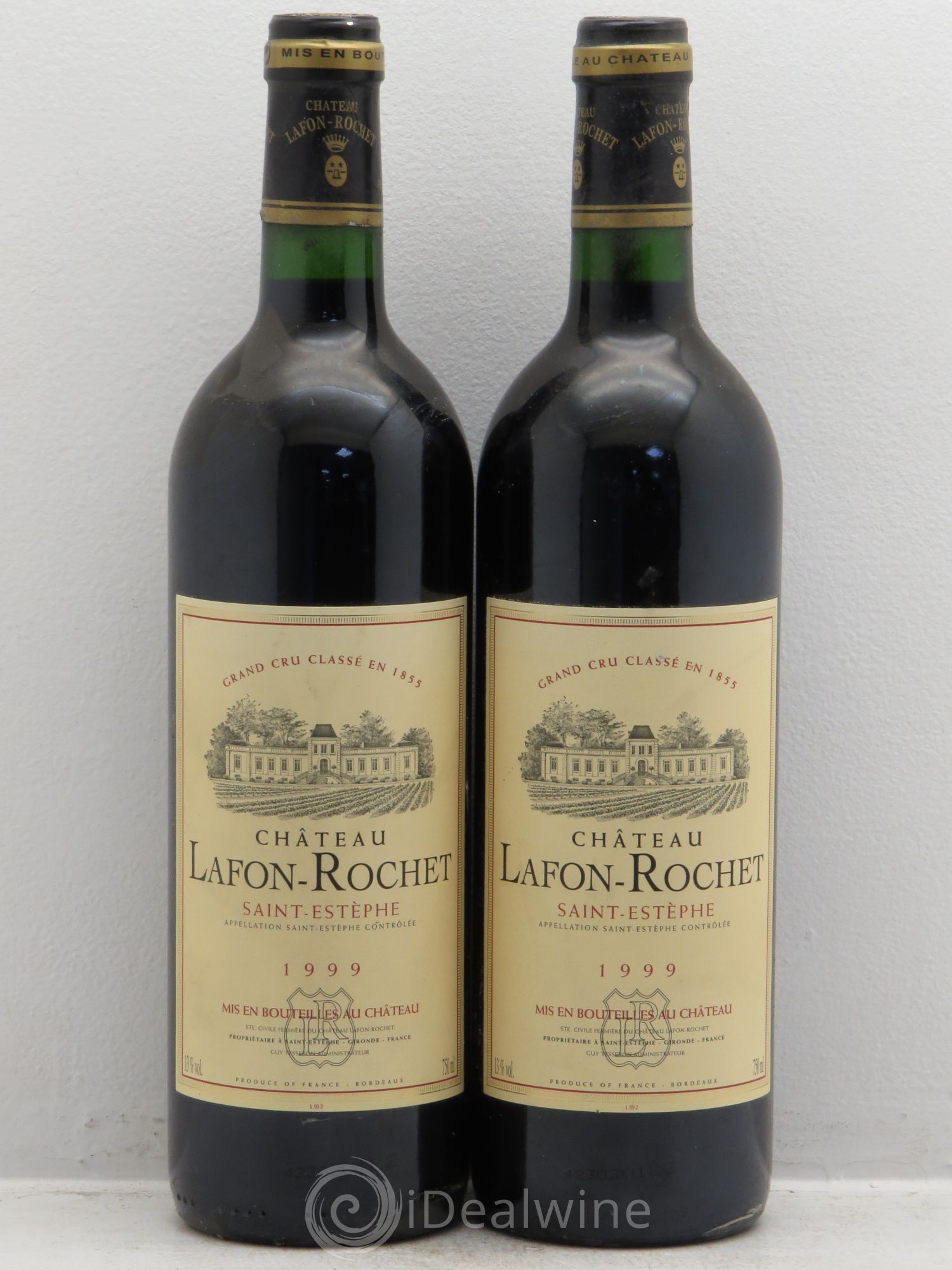 Château Lafon Rochet 4ème Grand Cru Classé 1999 - Lot de 2 bouteilles - 0