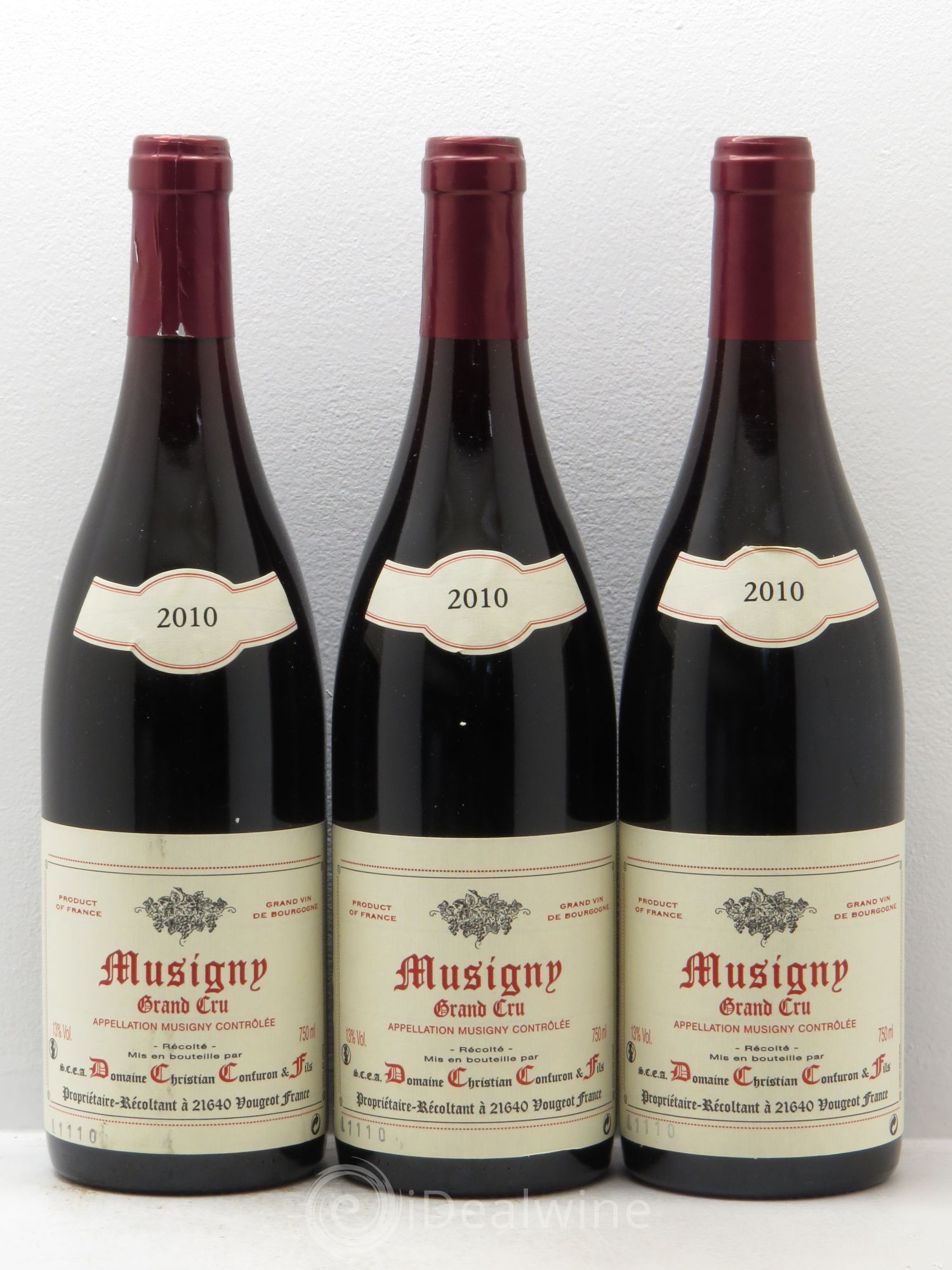 Musigny Grand Cru Christian Confuron 2010 - Lot de 3 bouteilles - 0