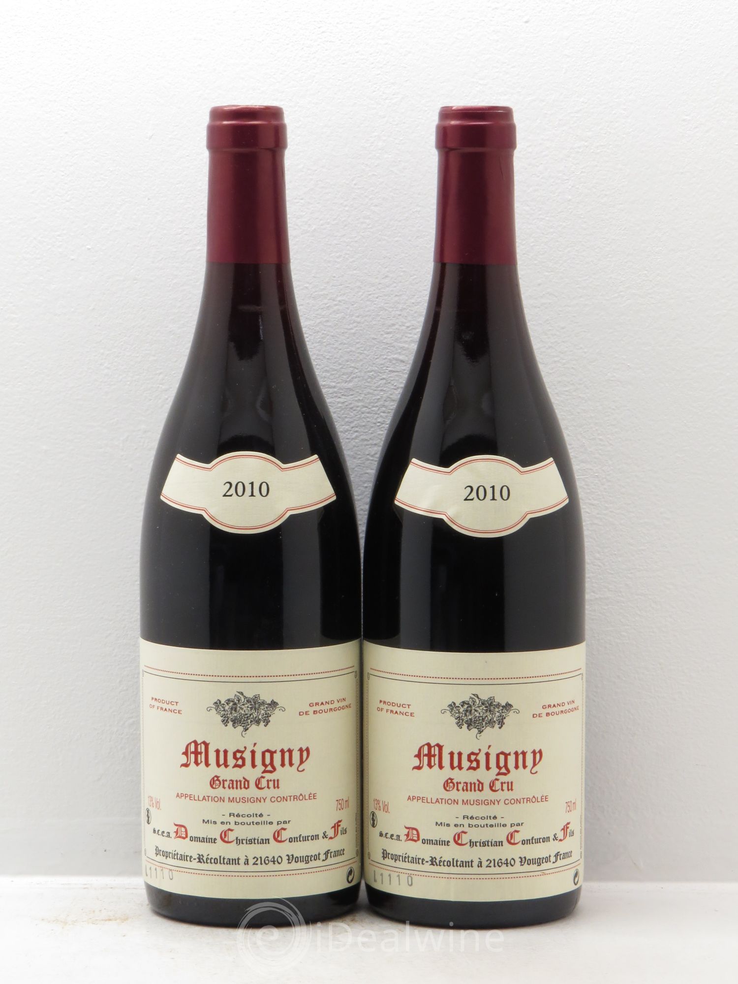 Musigny Grand Cru Christian Confuron 2010 - Lot de 2 bouteilles - 0