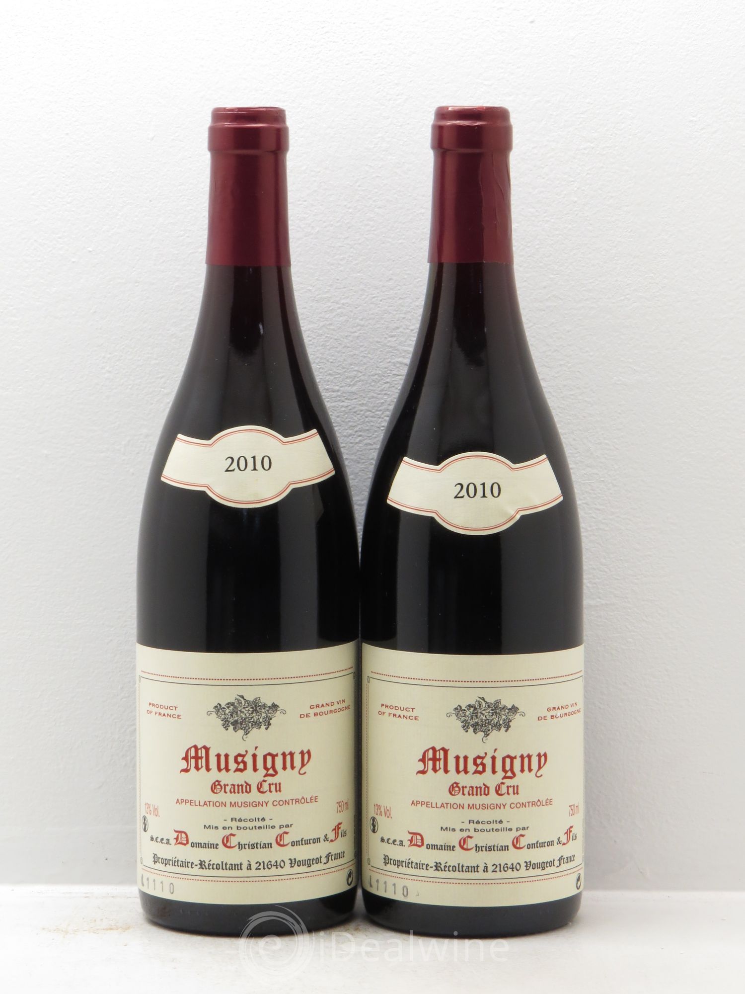 Musigny Grand Cru Christian Confuron 2010 - Lot de 2 bouteilles - 0
