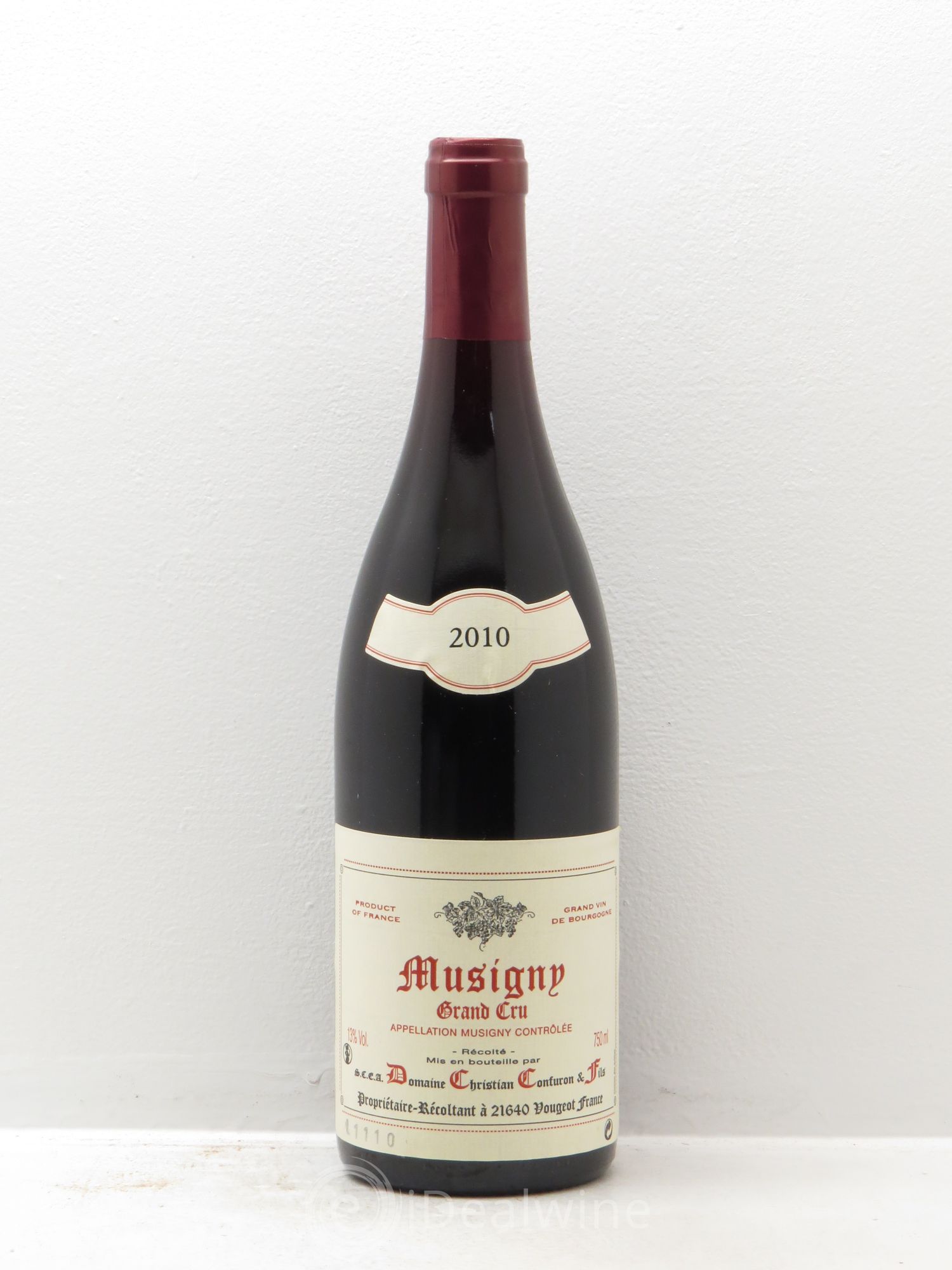 Musigny Grand Cru Christian Confuron 2010 - Lot de 1 bouteille - 0
