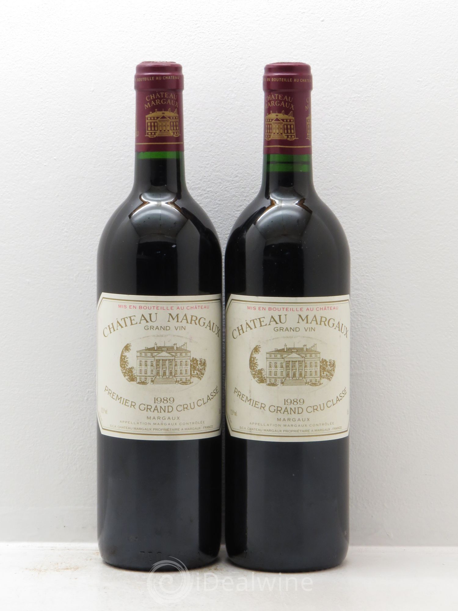 Château Margaux 1er Grand Cru Classé 1989 - Lot de 2 bouteilles - 0