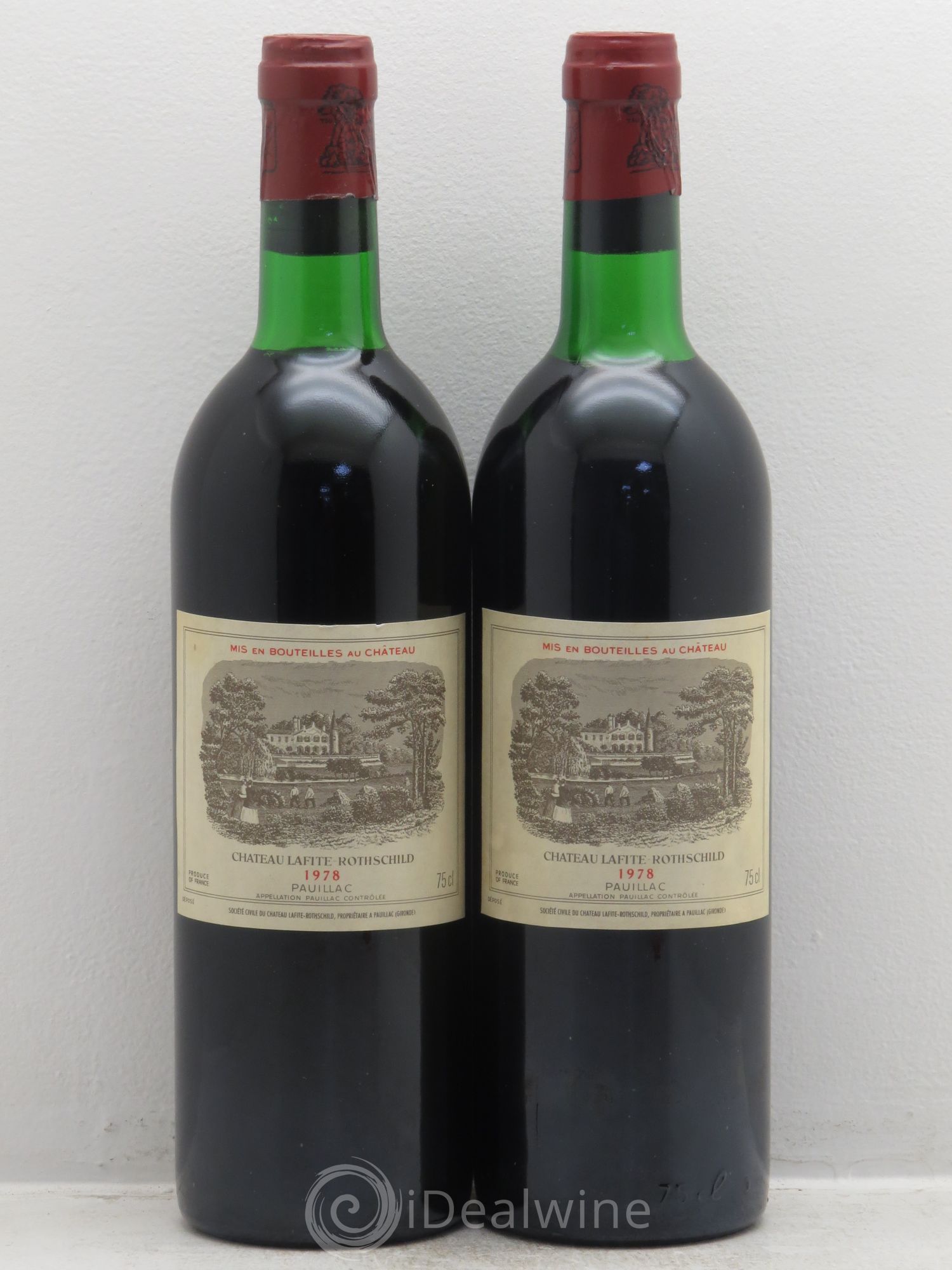 Château Lafite Rothschild 1er Grand Cru Classé 1978 - Lot de 2 bouteilles - 0