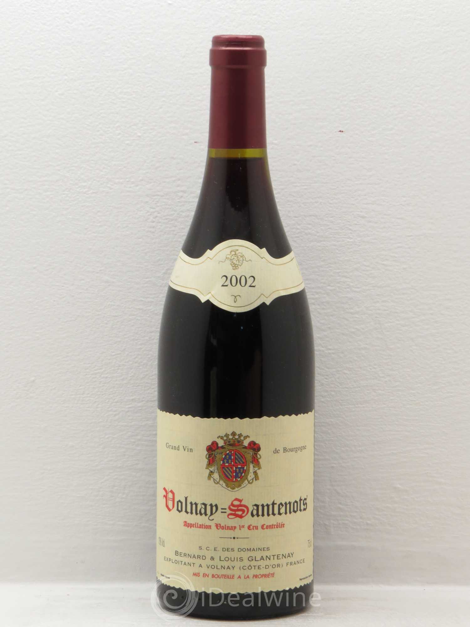 Volnay 1er Cru Bernard & Louis Glantenay (sans prix de réserve) 2002 - Posten von 1 Flasche - 0